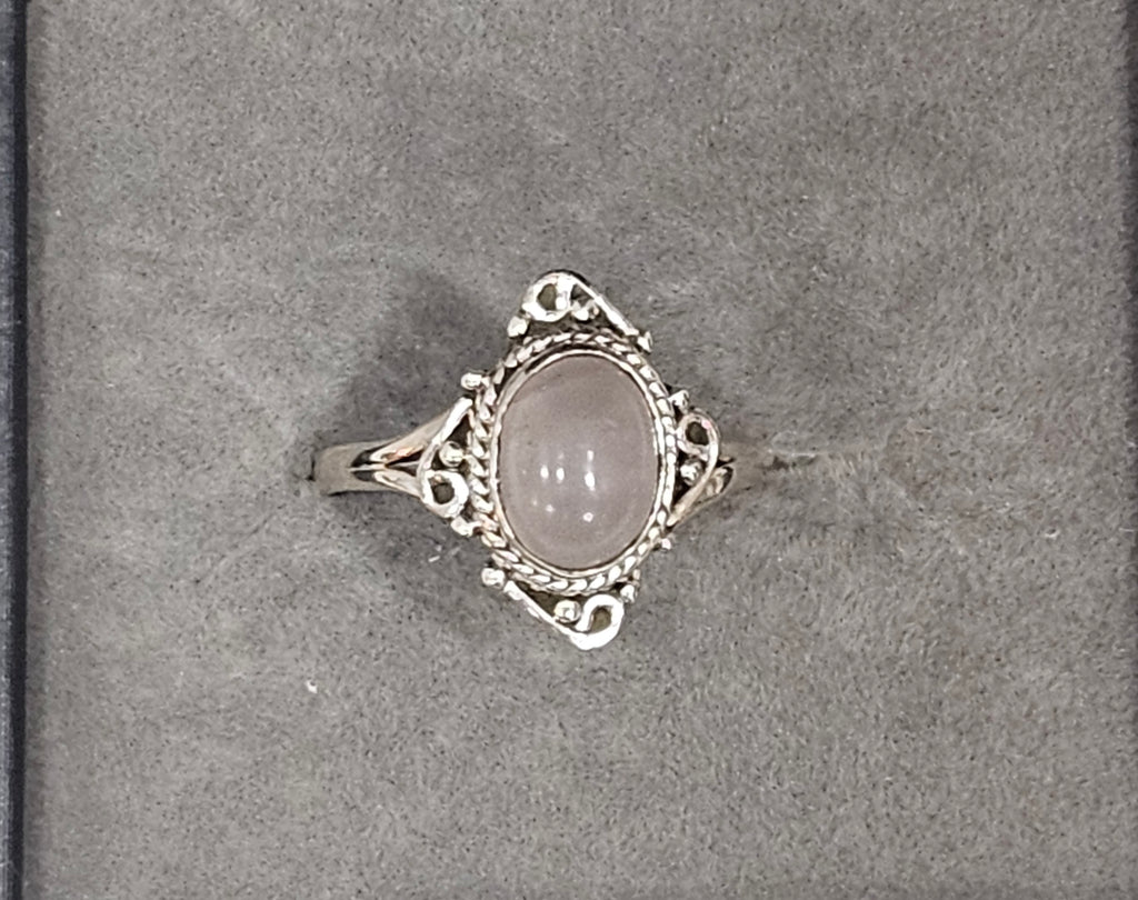 Sterling Silver Moonstone Gemstone Ring 6