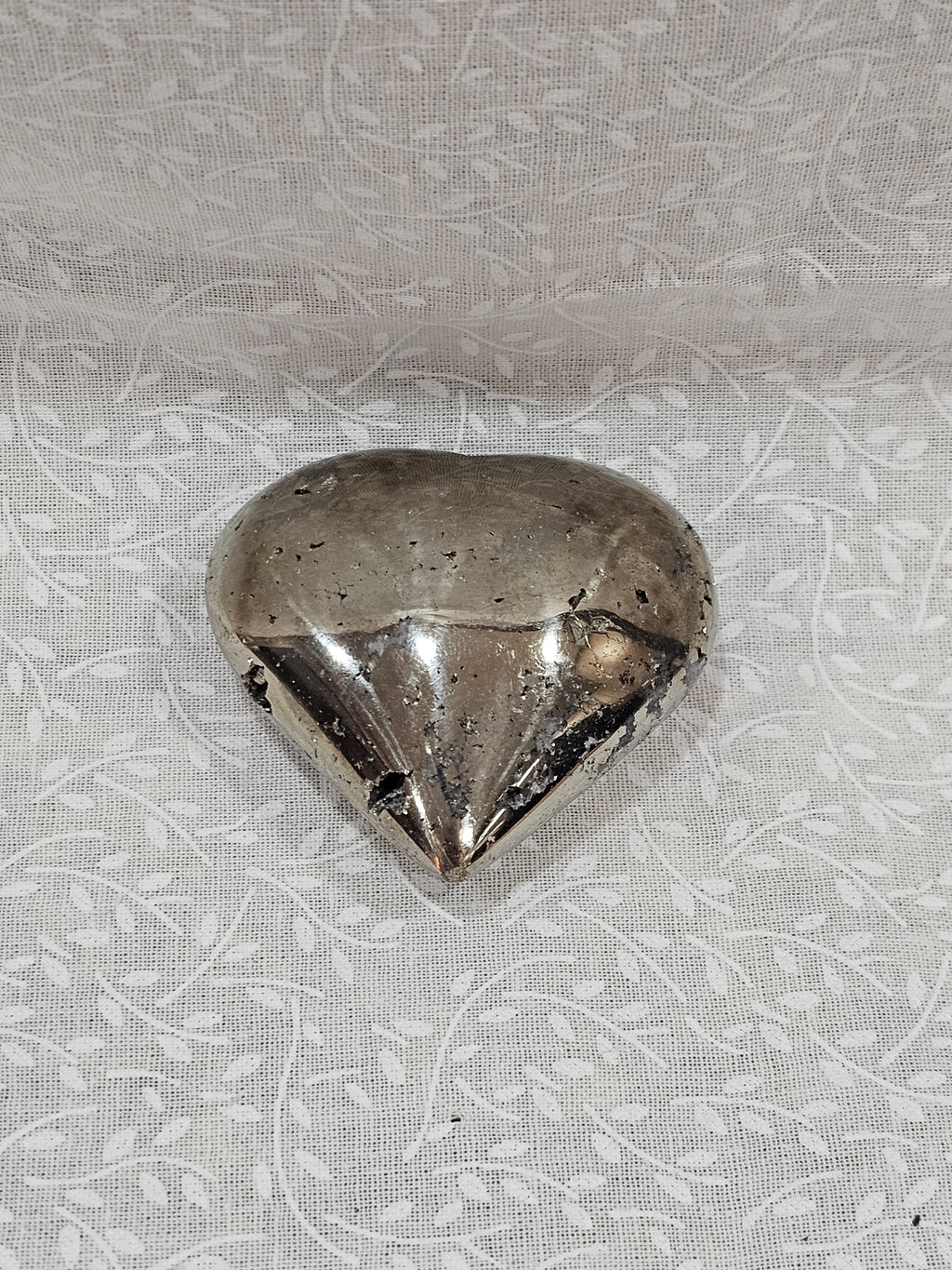 Pyrite Crystal Heart