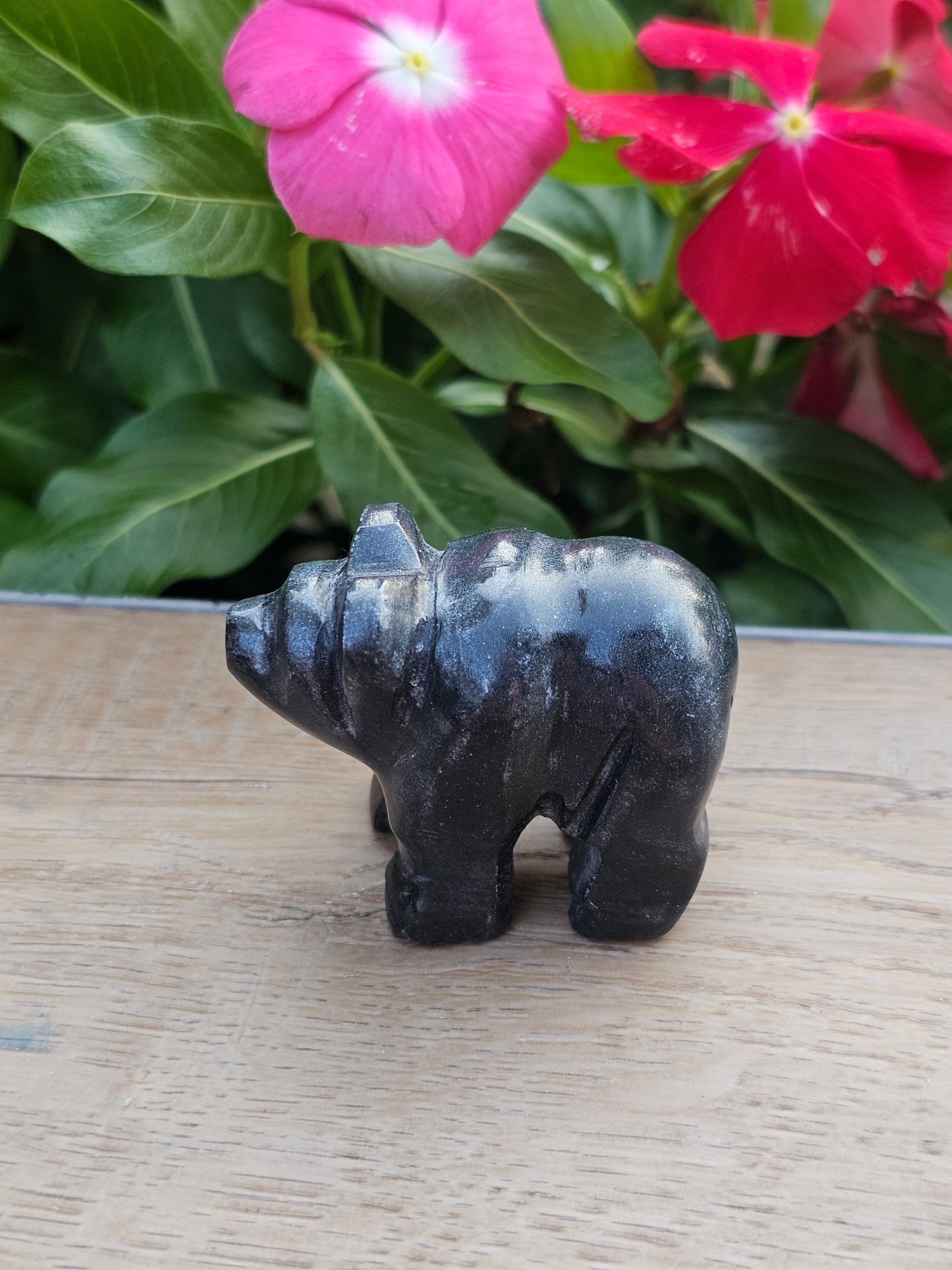 Black Obsidian Crystal Bear