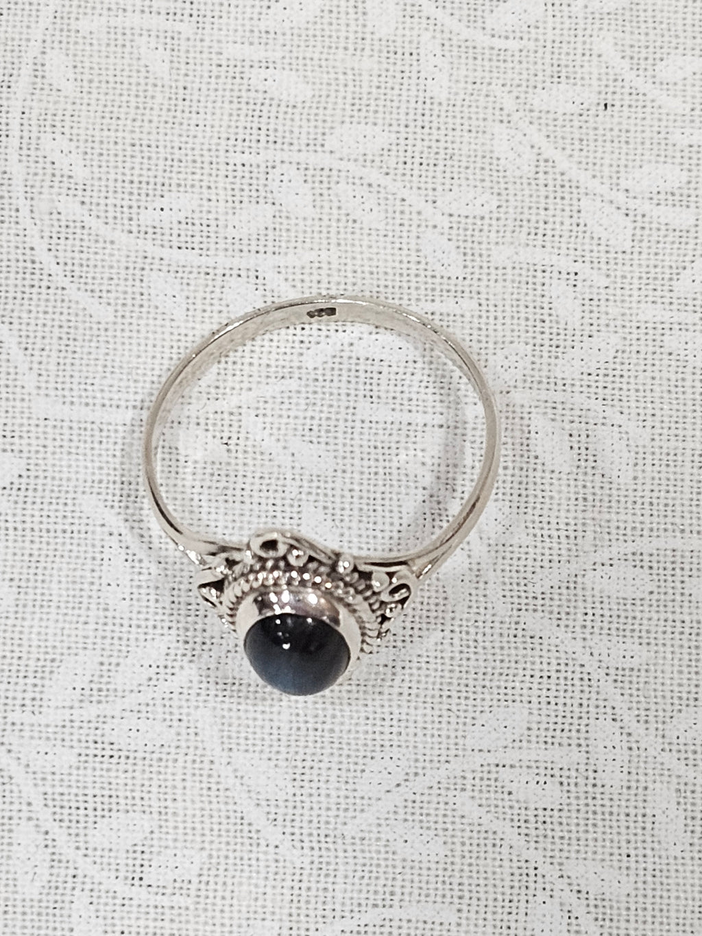 Sterling Silver Labradorite Gemstone Ring Enchanting Flash - Size 7.5