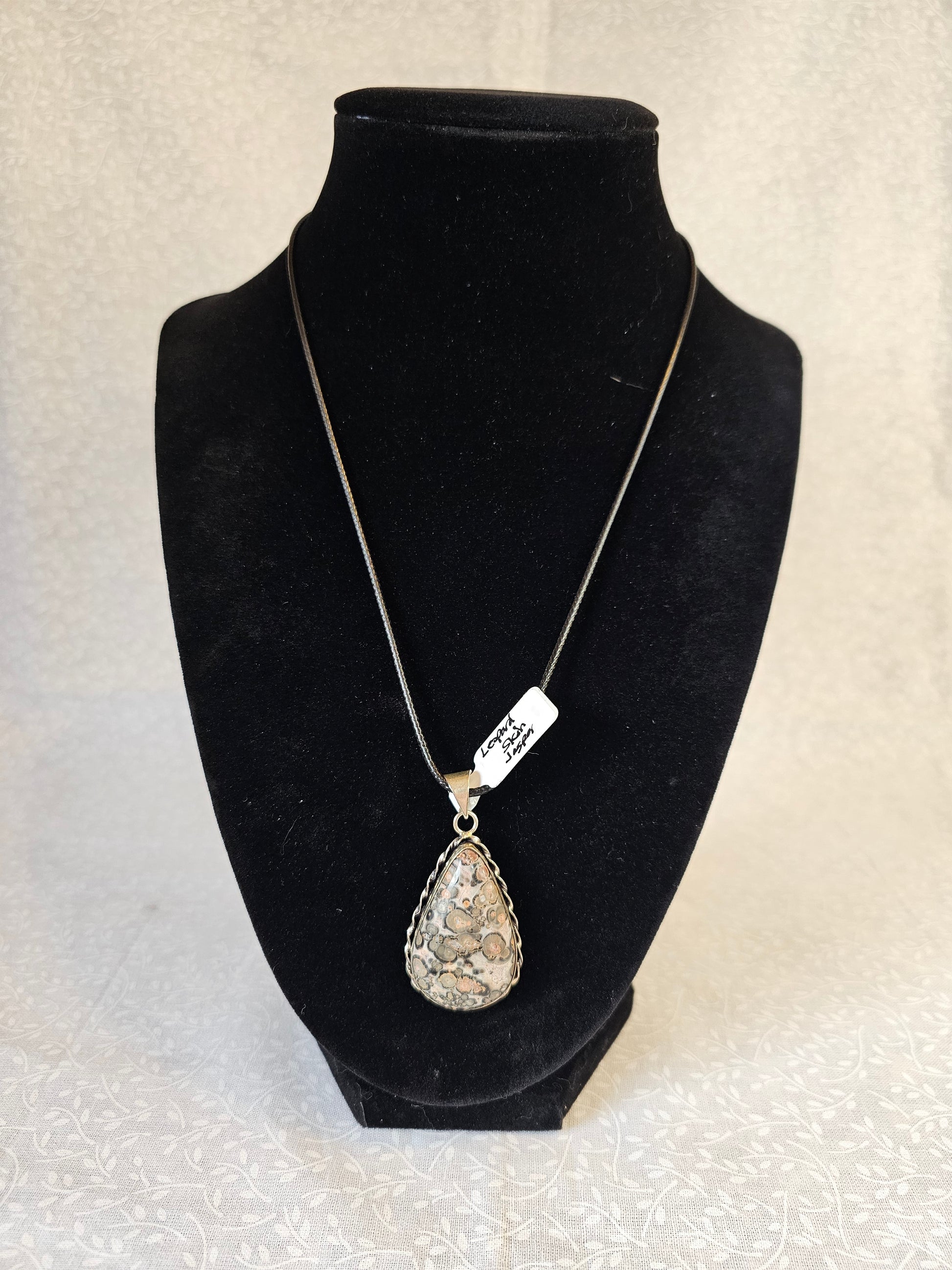 Leopard Skin Jasper Crystal Gemstone Necklace - Natural Stone