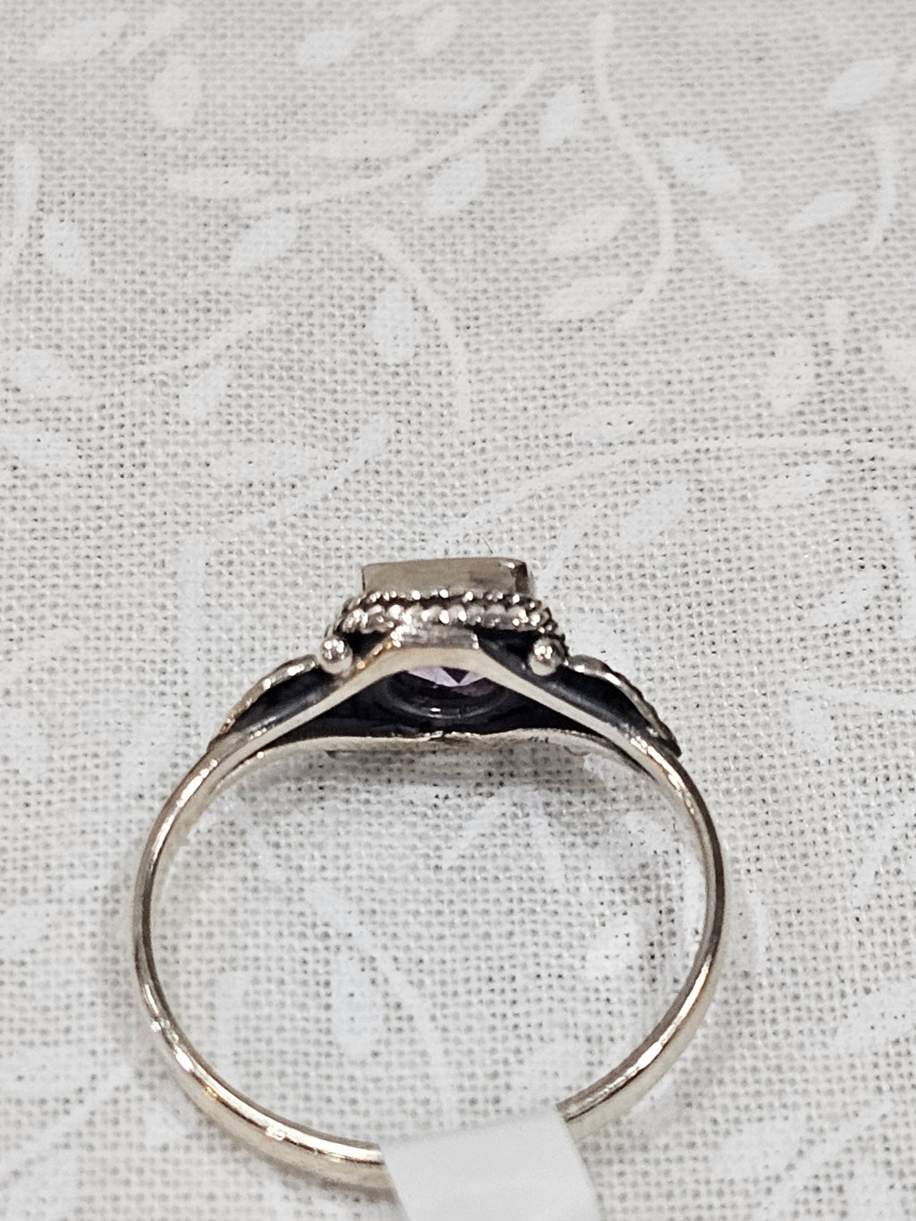 Sterling Silver Amethyst Gemstone Ring 6