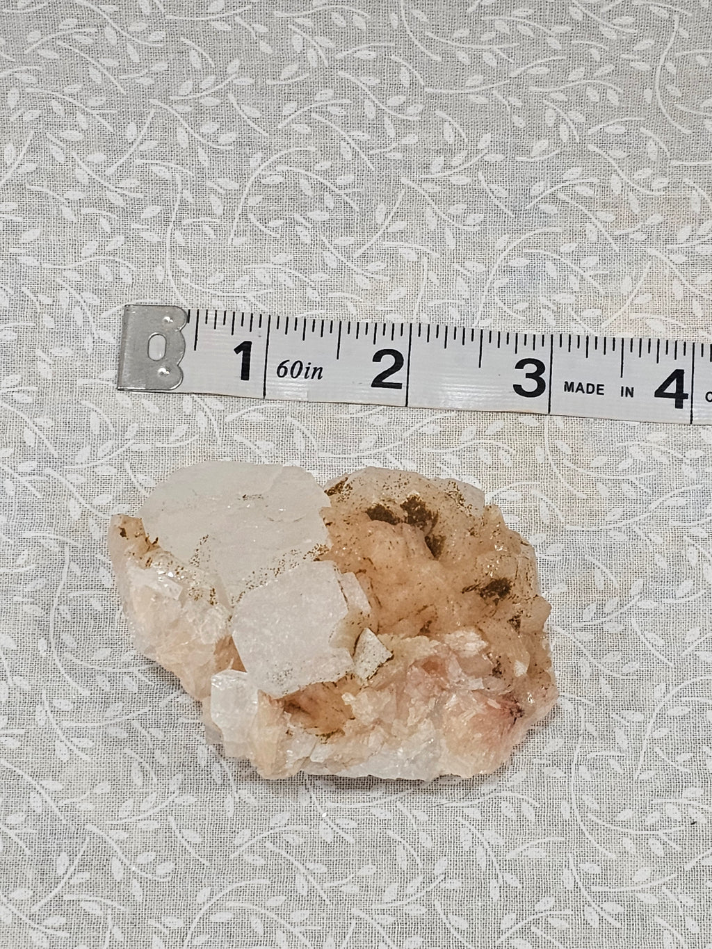 Stillbite with Apophyllite Raw Crystal Cluster