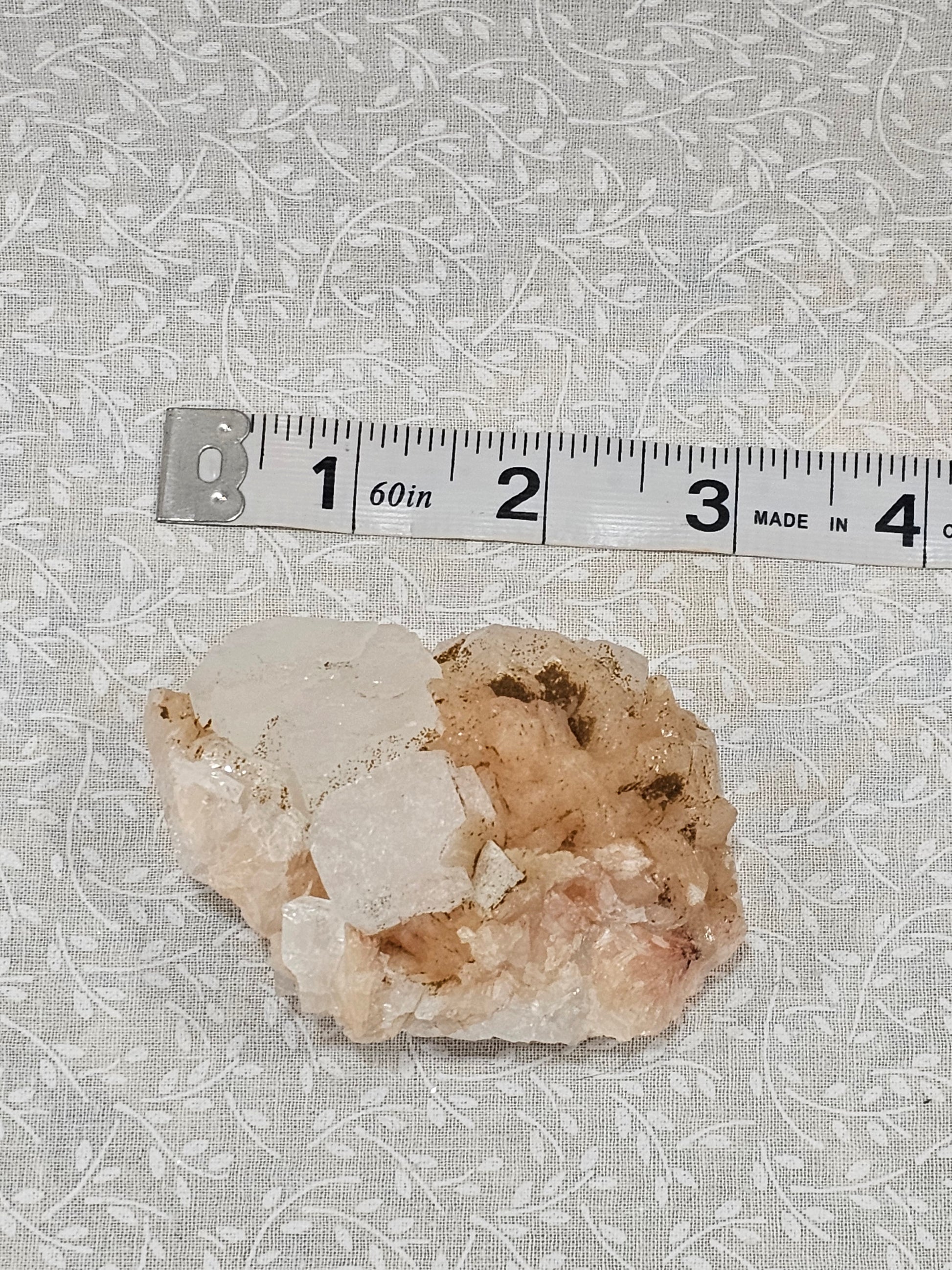 Stillbite with Apophyllite Raw Crystal Cluster
