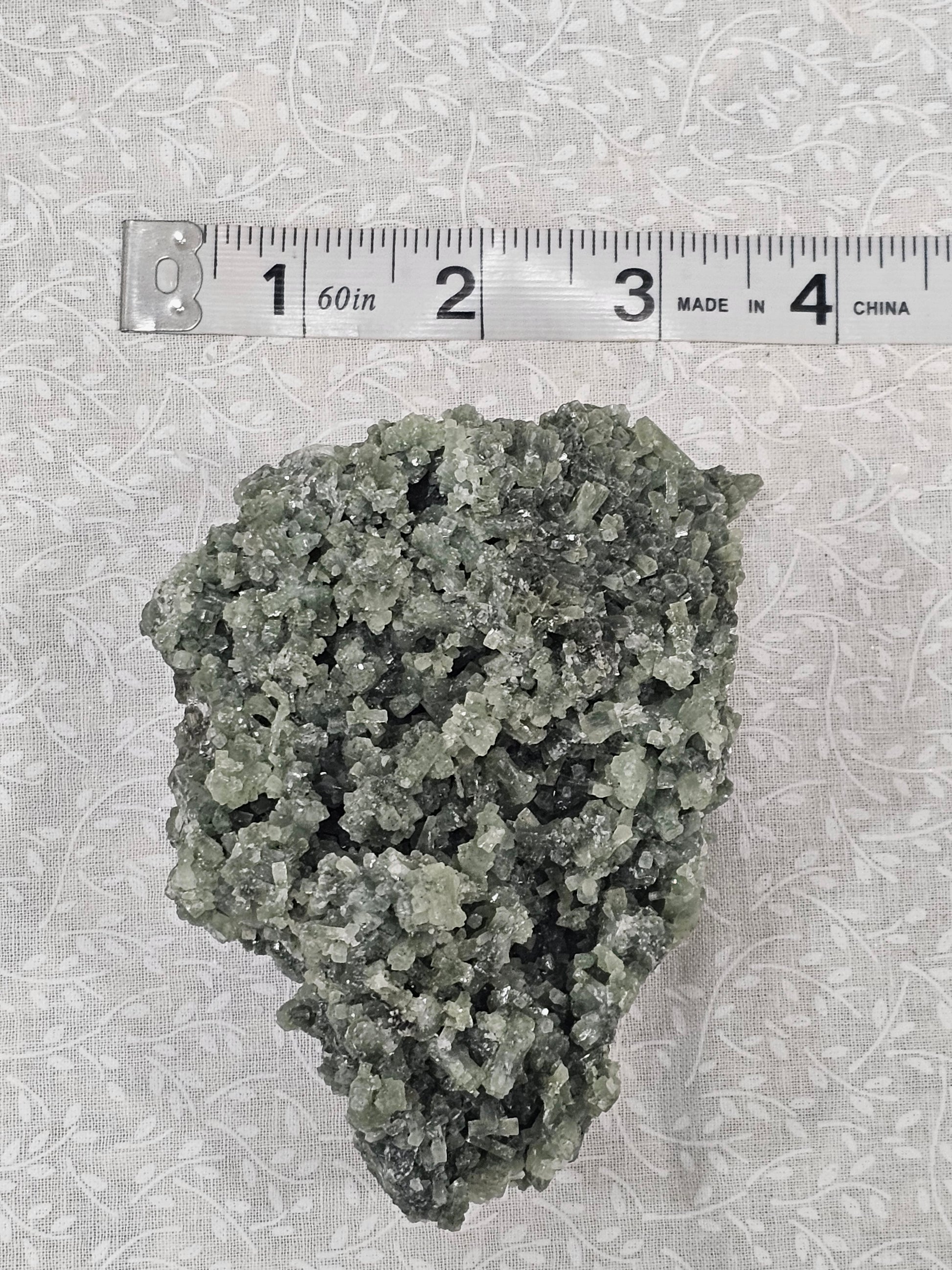 Prehnite Raw Crystal Cluster