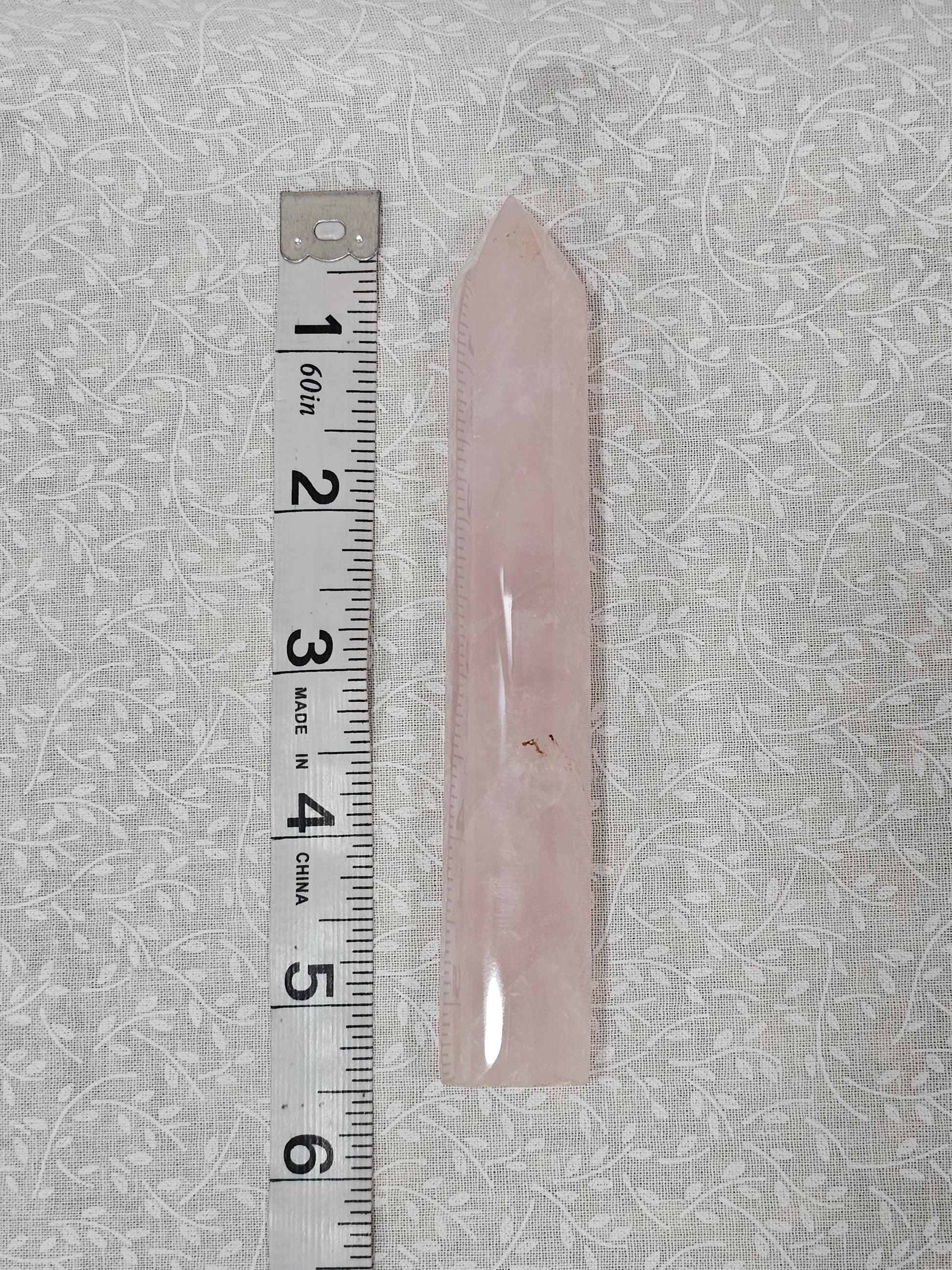 Pink Quartz Crystal Tower