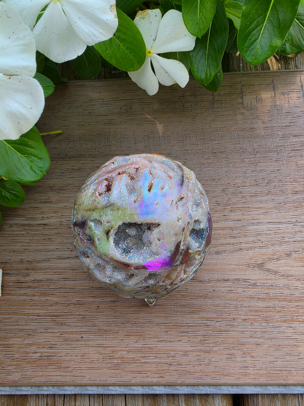 Aura Sphalerite Crystal Egg