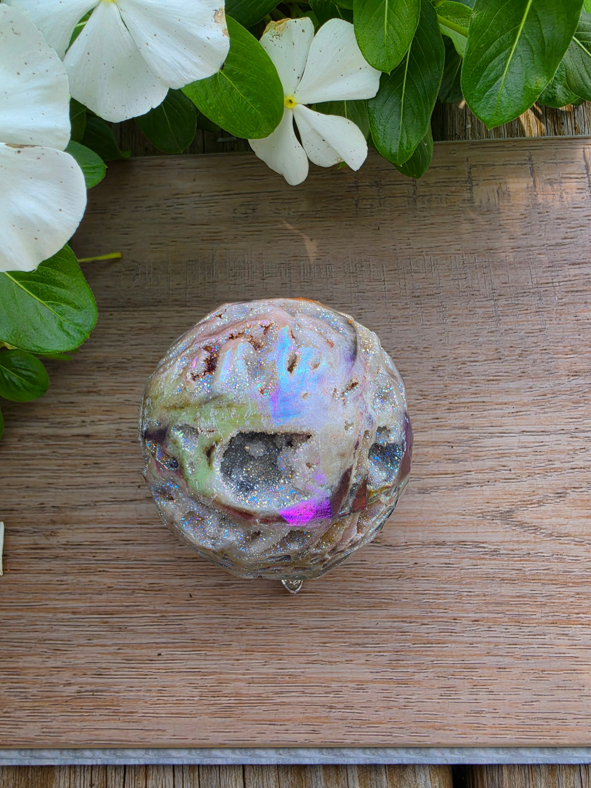 Aura Sphalerite Crystal Egg