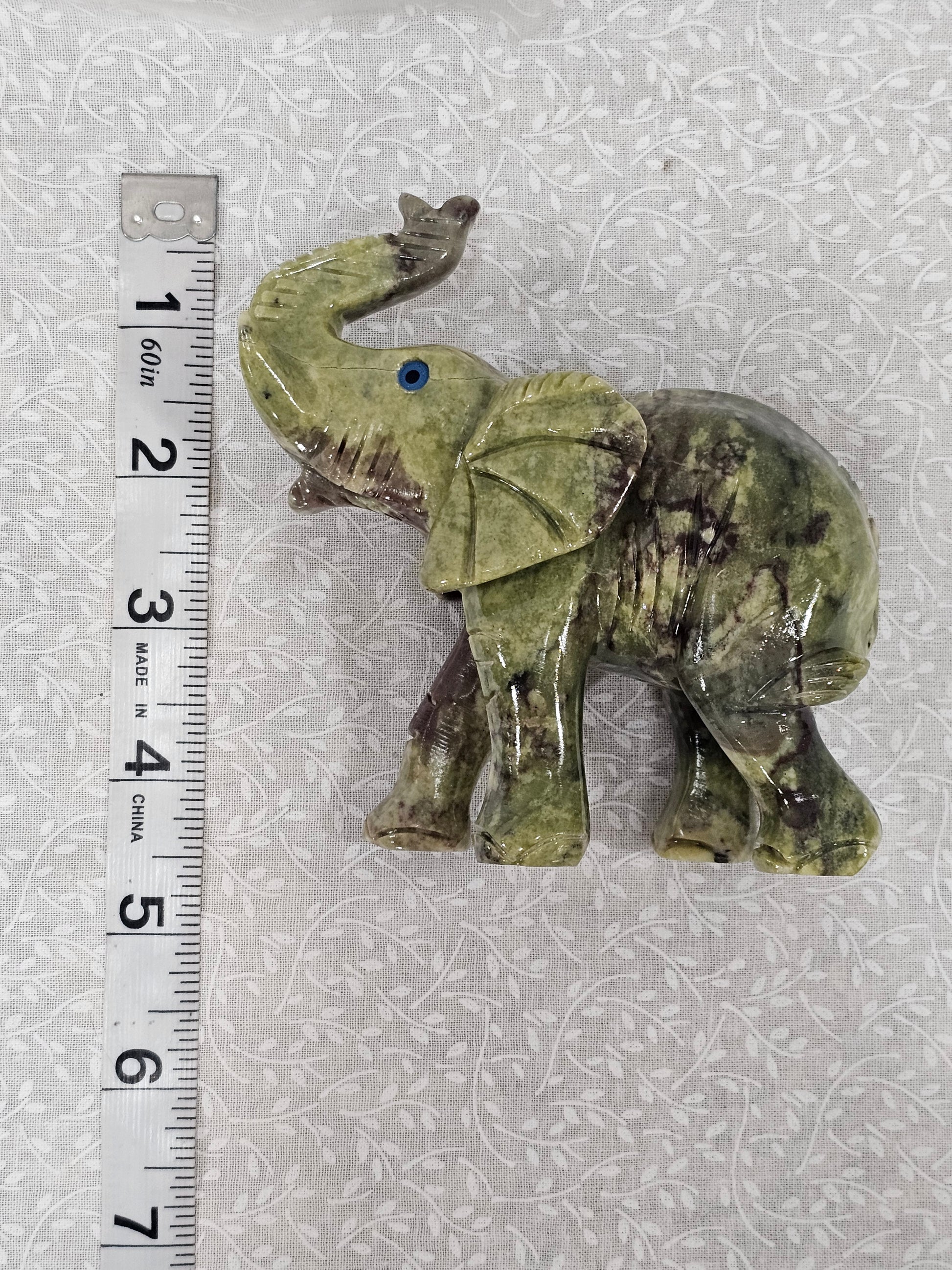 Serpentine Crystal Elephant