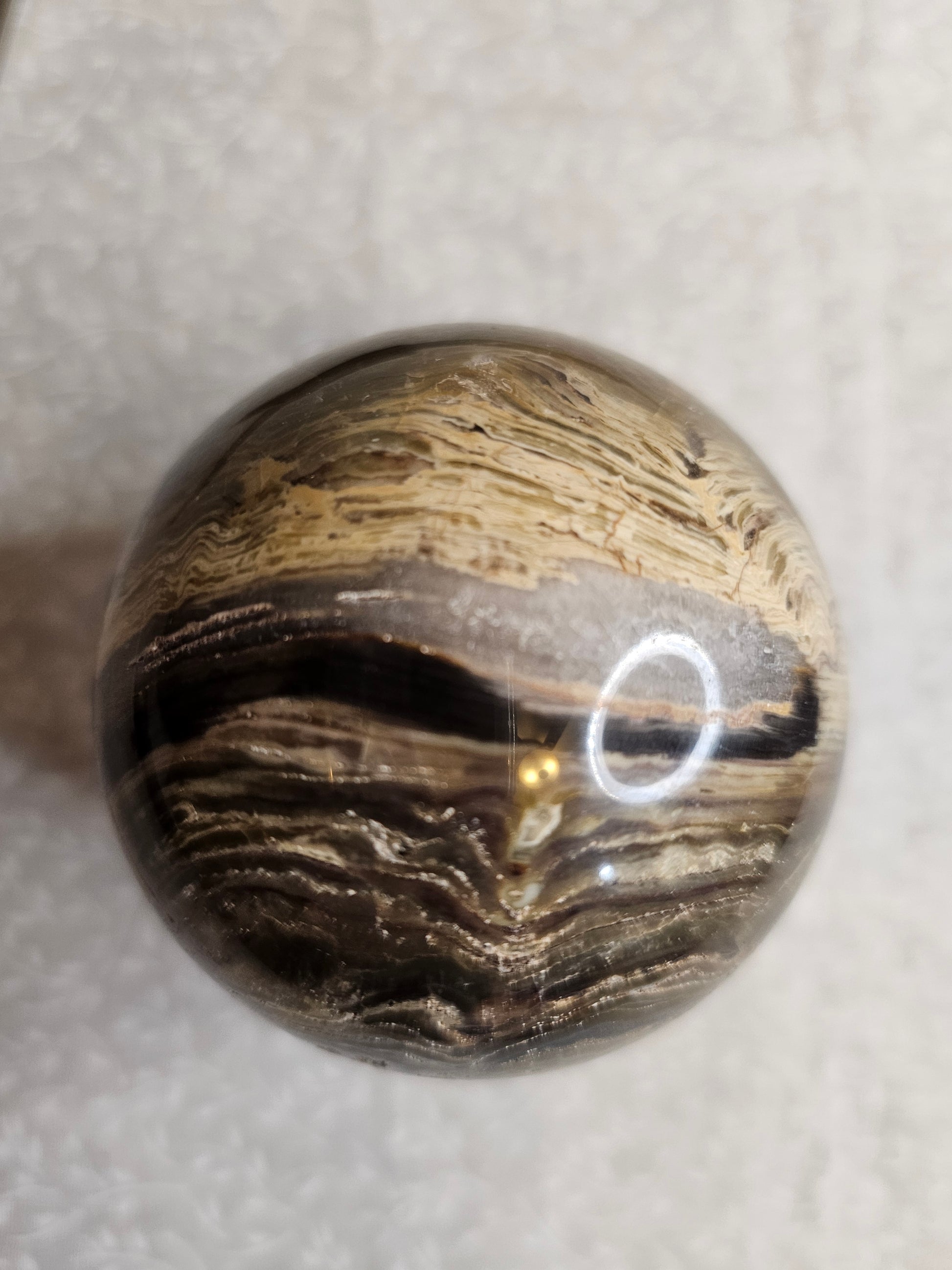 Stromatolite Crystal Sphere