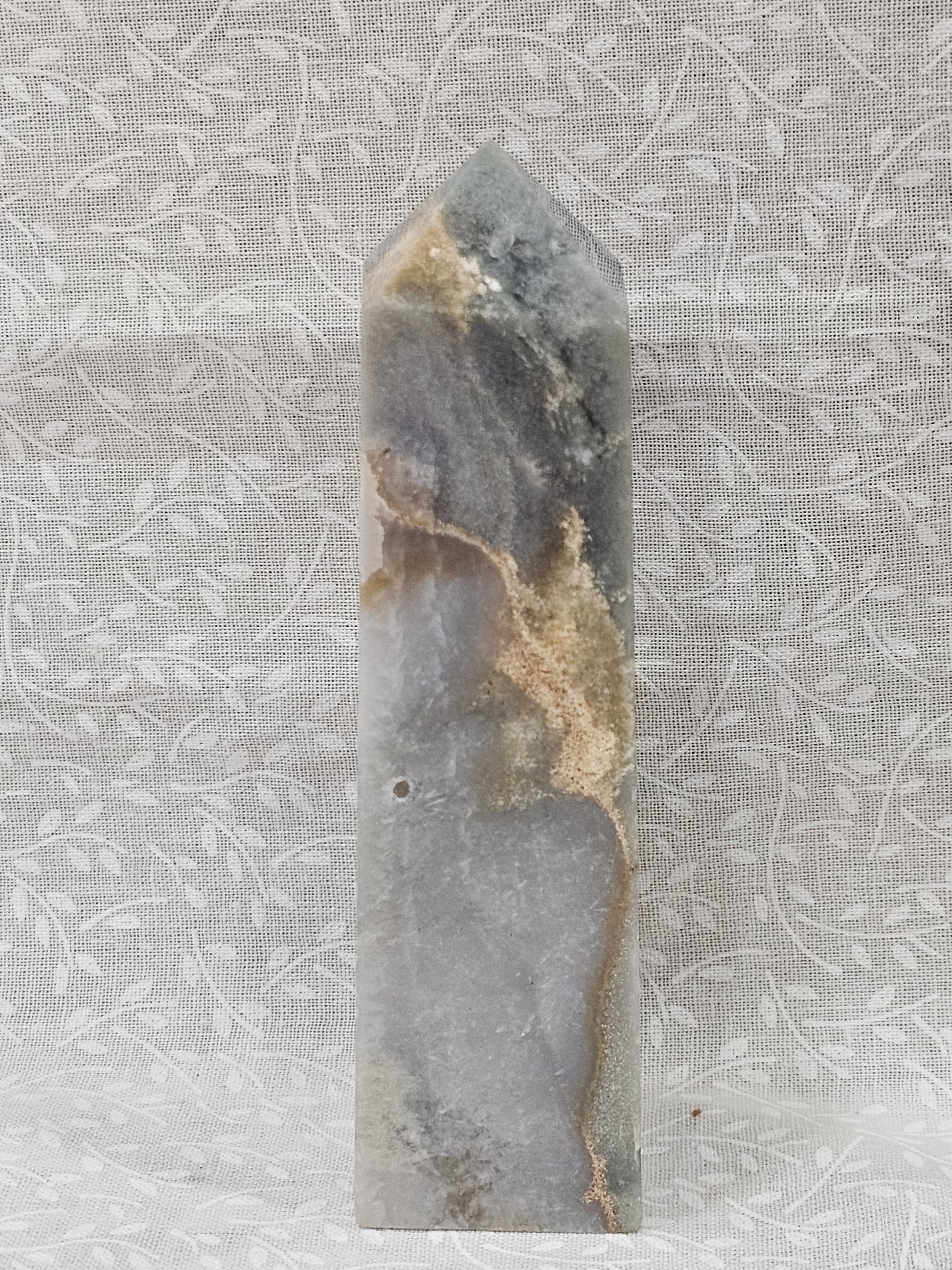 Orca Agate Crystal Tower