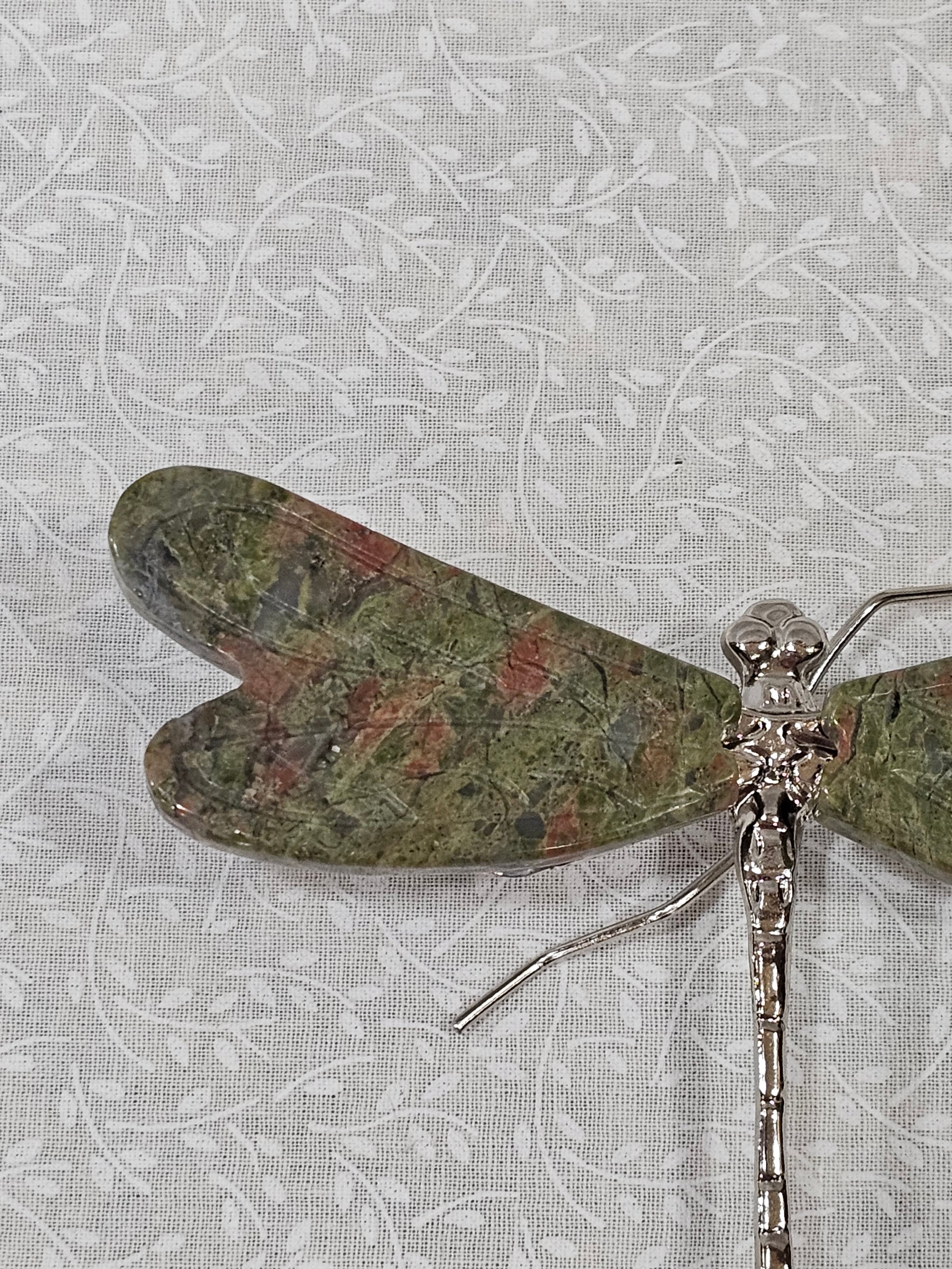Ruby Zoisite Crystal Dragonfly