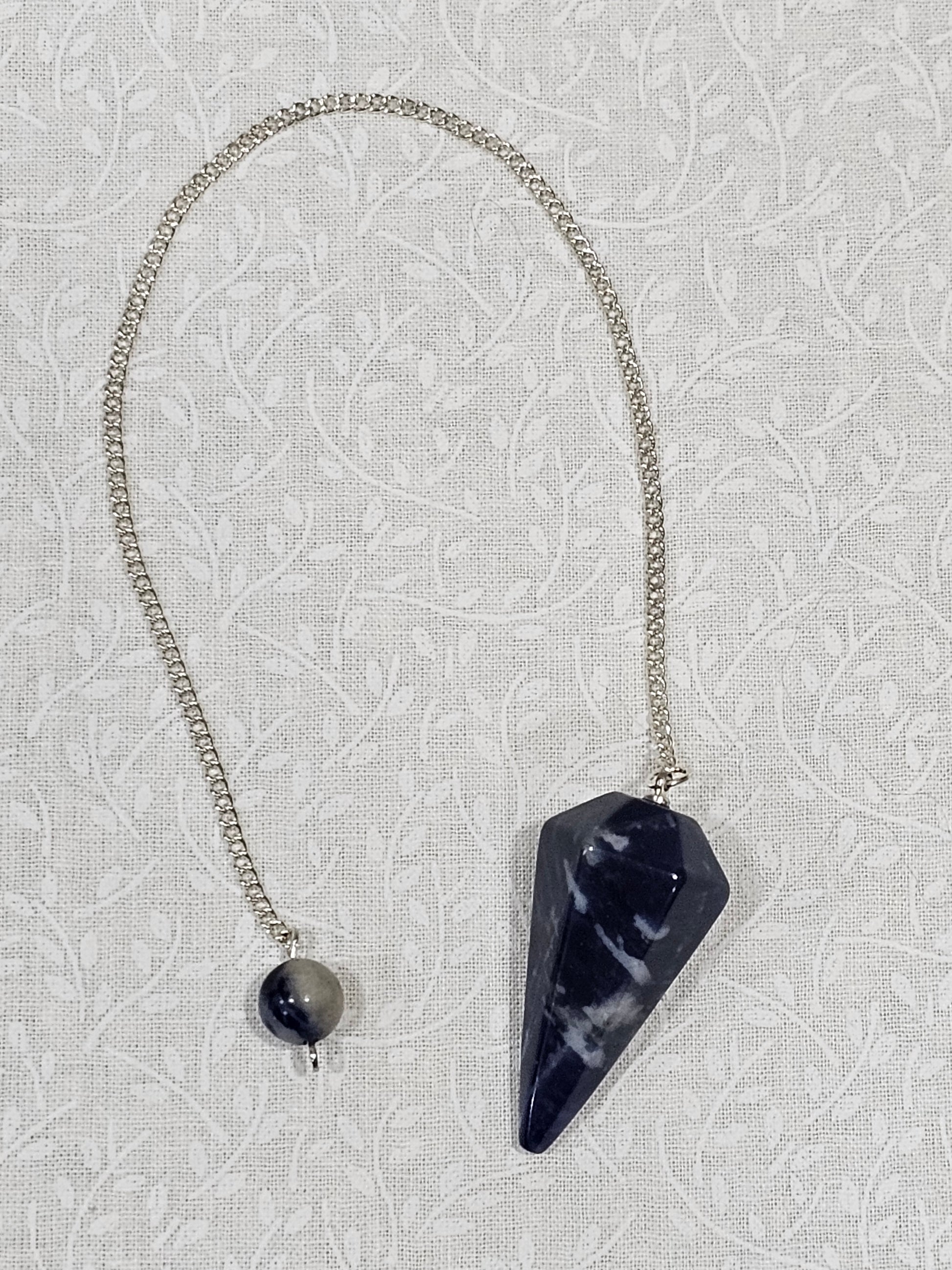 Sodalite Crystal Pendulum