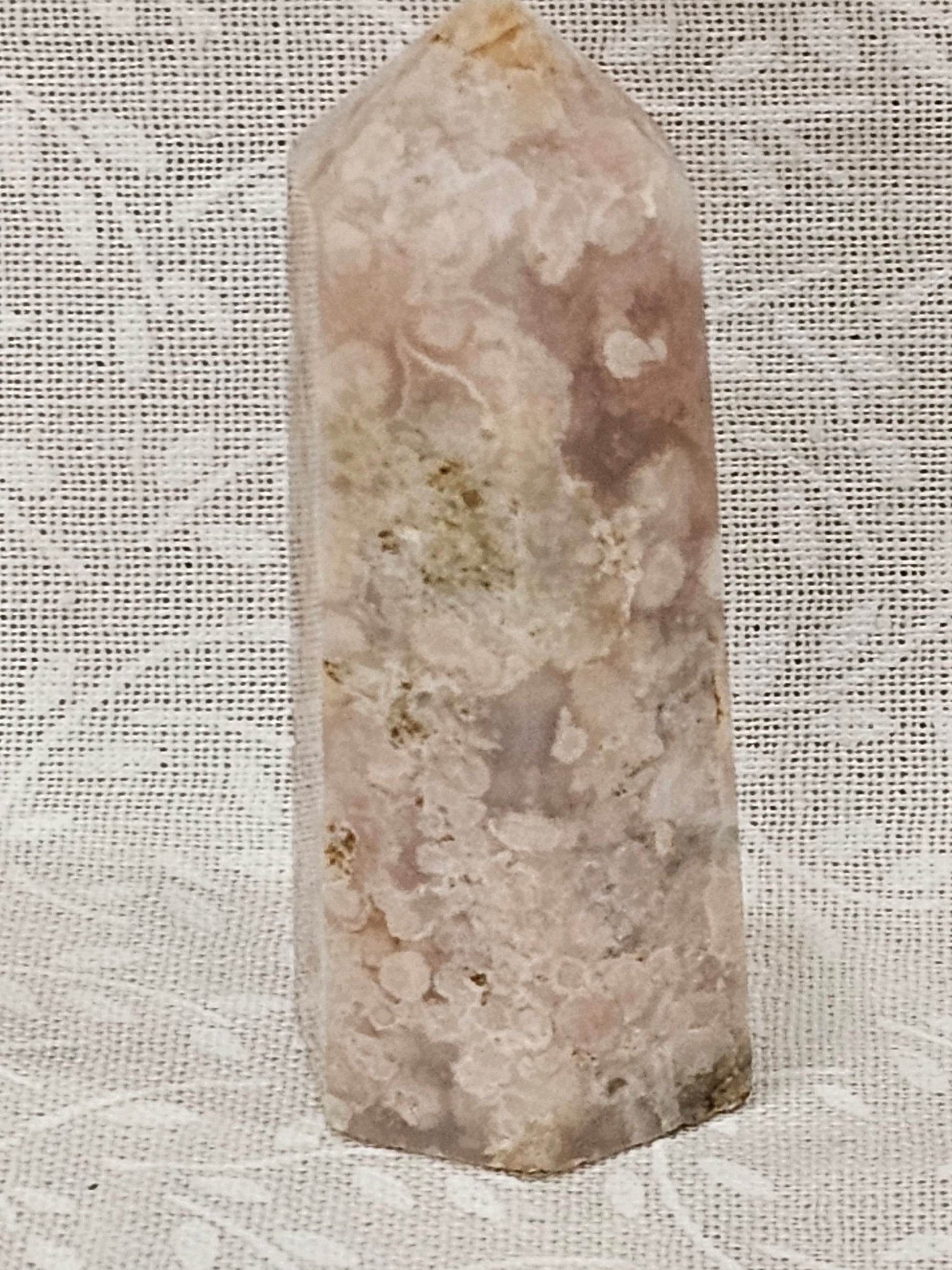 Flower Agate Crystal Tower