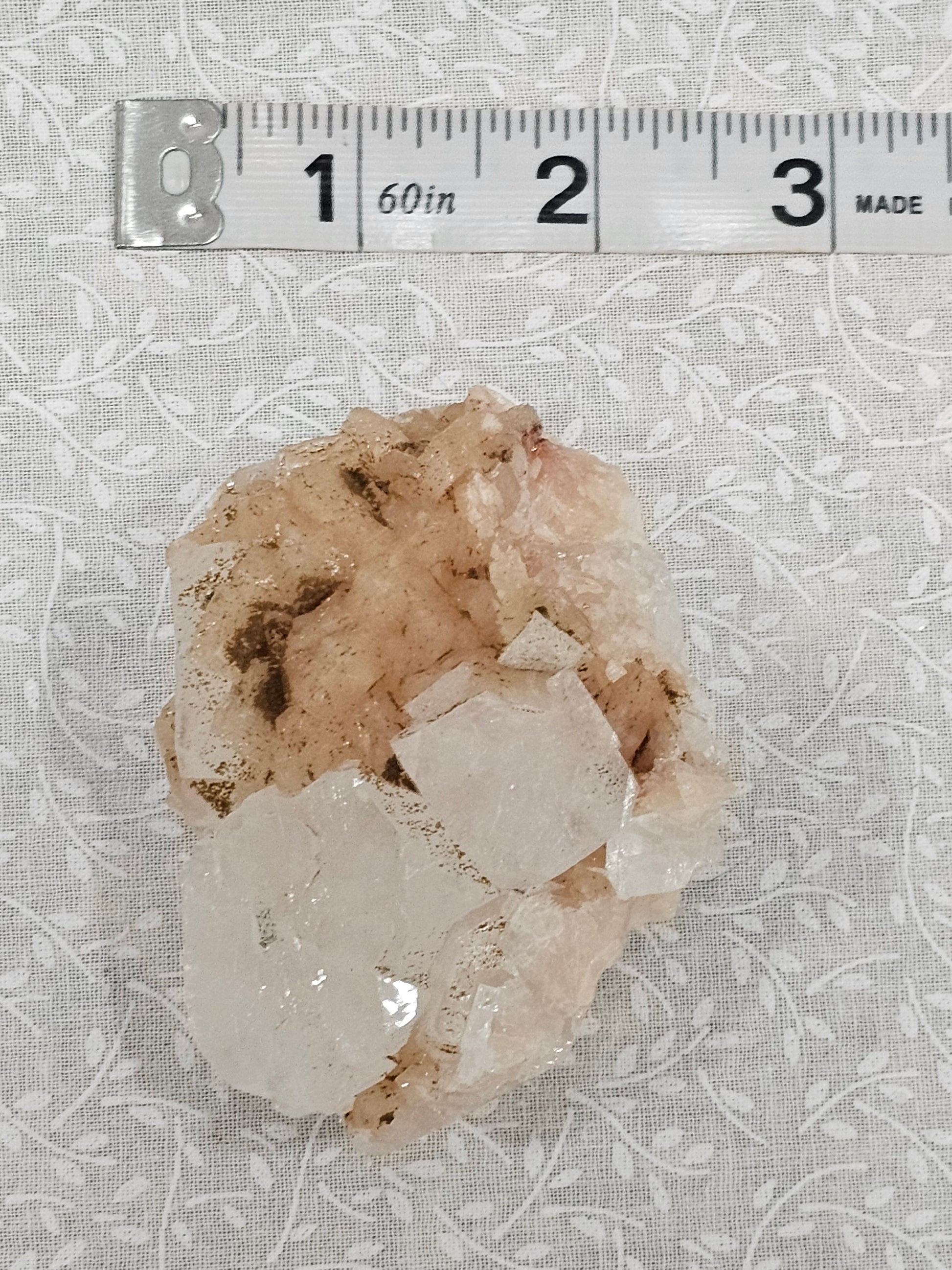 Stillbite with Apophyllite Raw Crystal Cluster