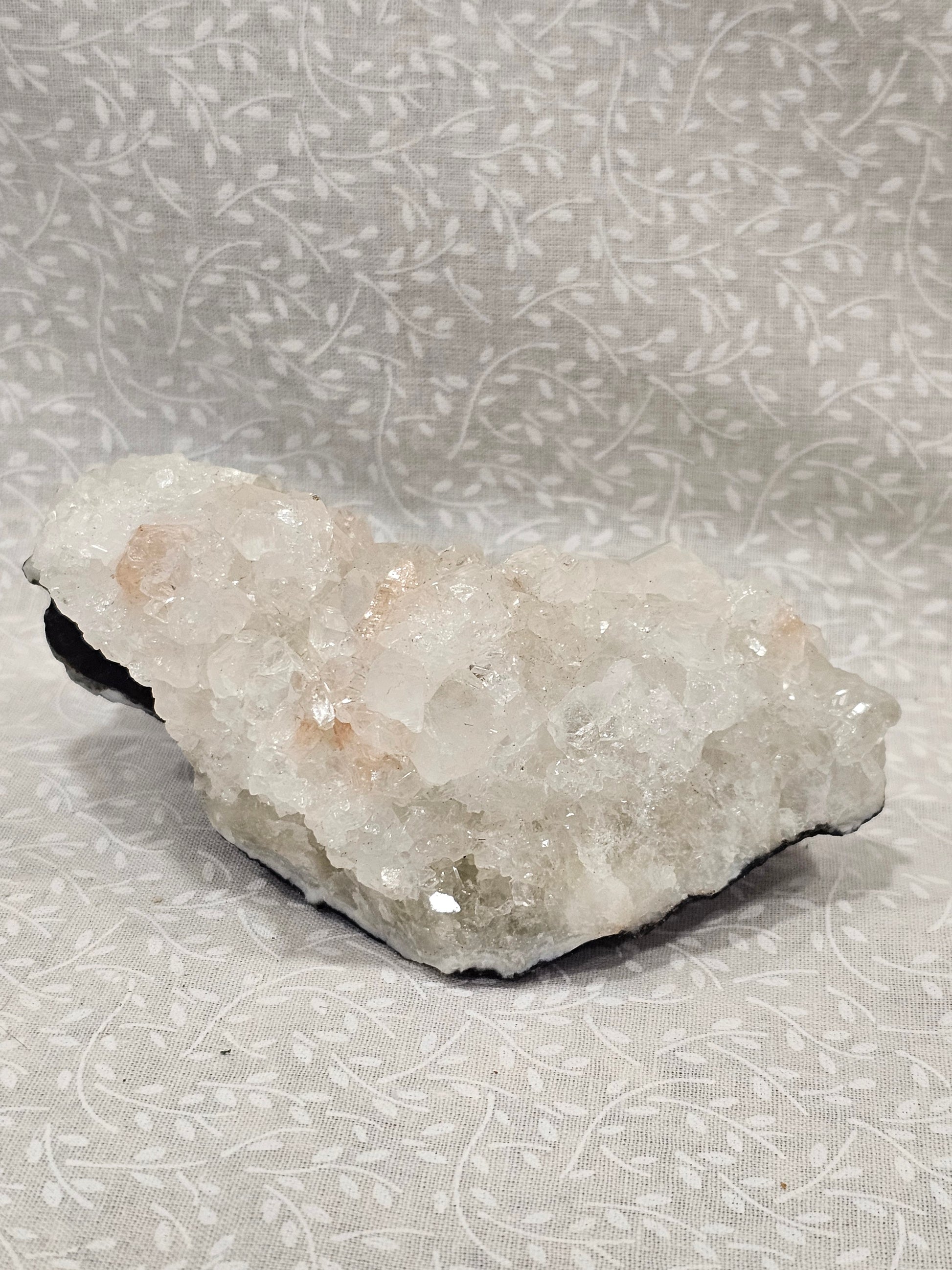 Apophyllite with Stillbite Raw Crystal Cluster