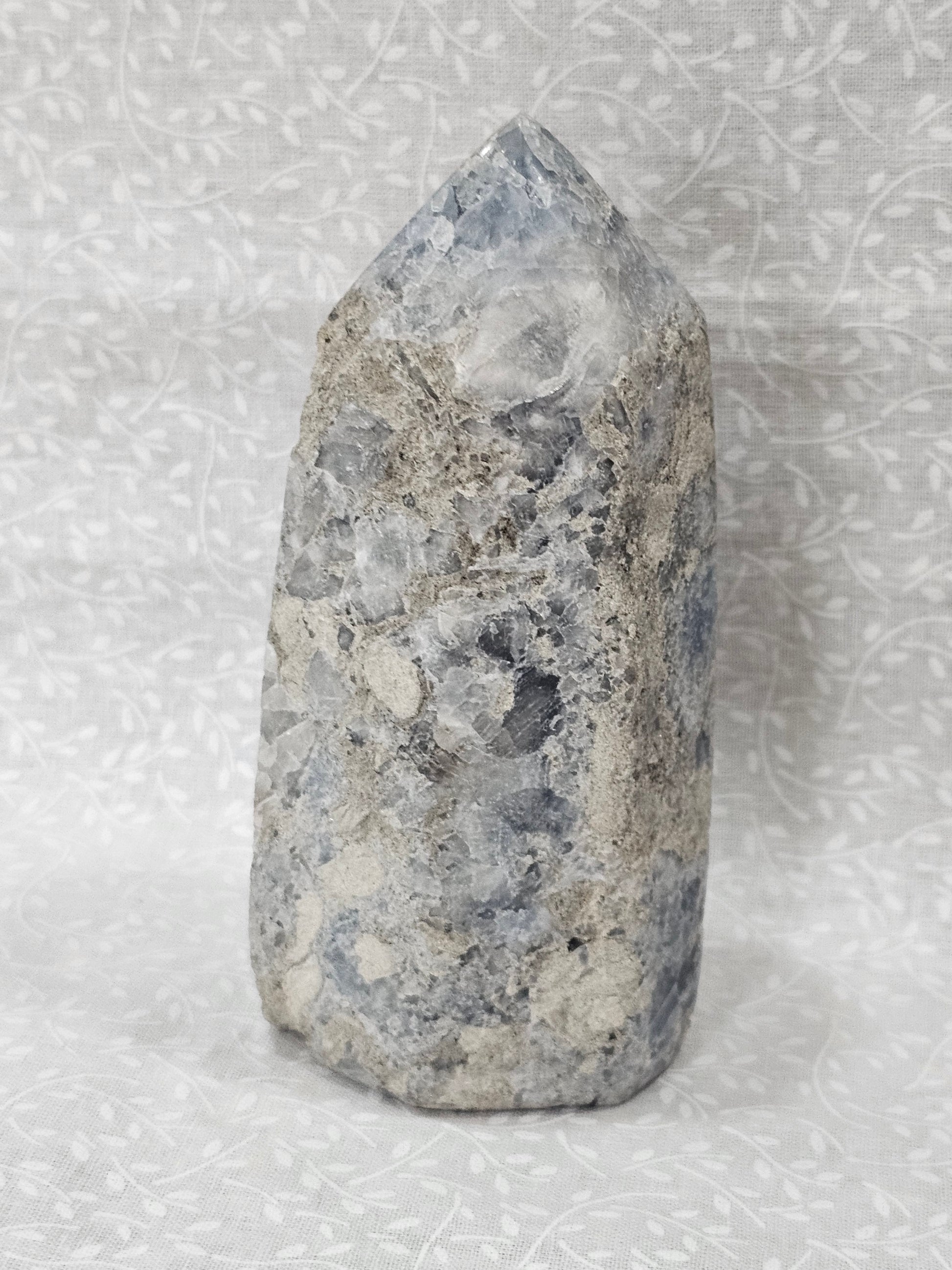 Celestite Raw Crystal Cluster Tower