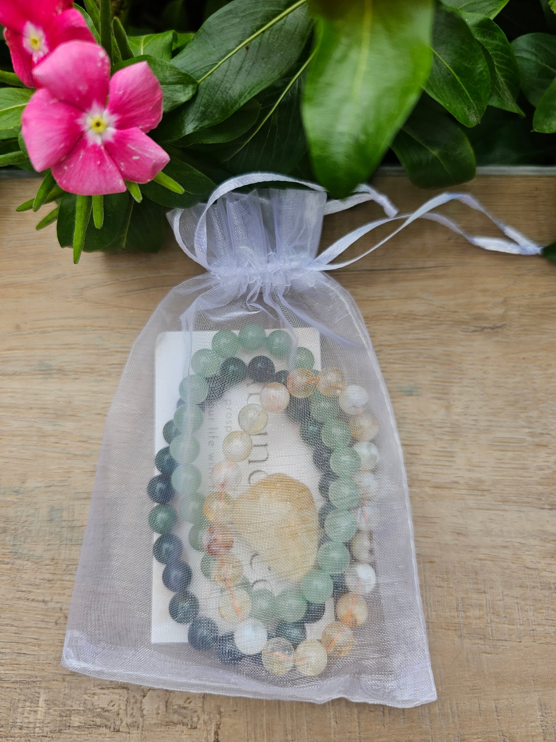 Crystal Healing Bracelet Set - Natural Stone Energy Bracelets
