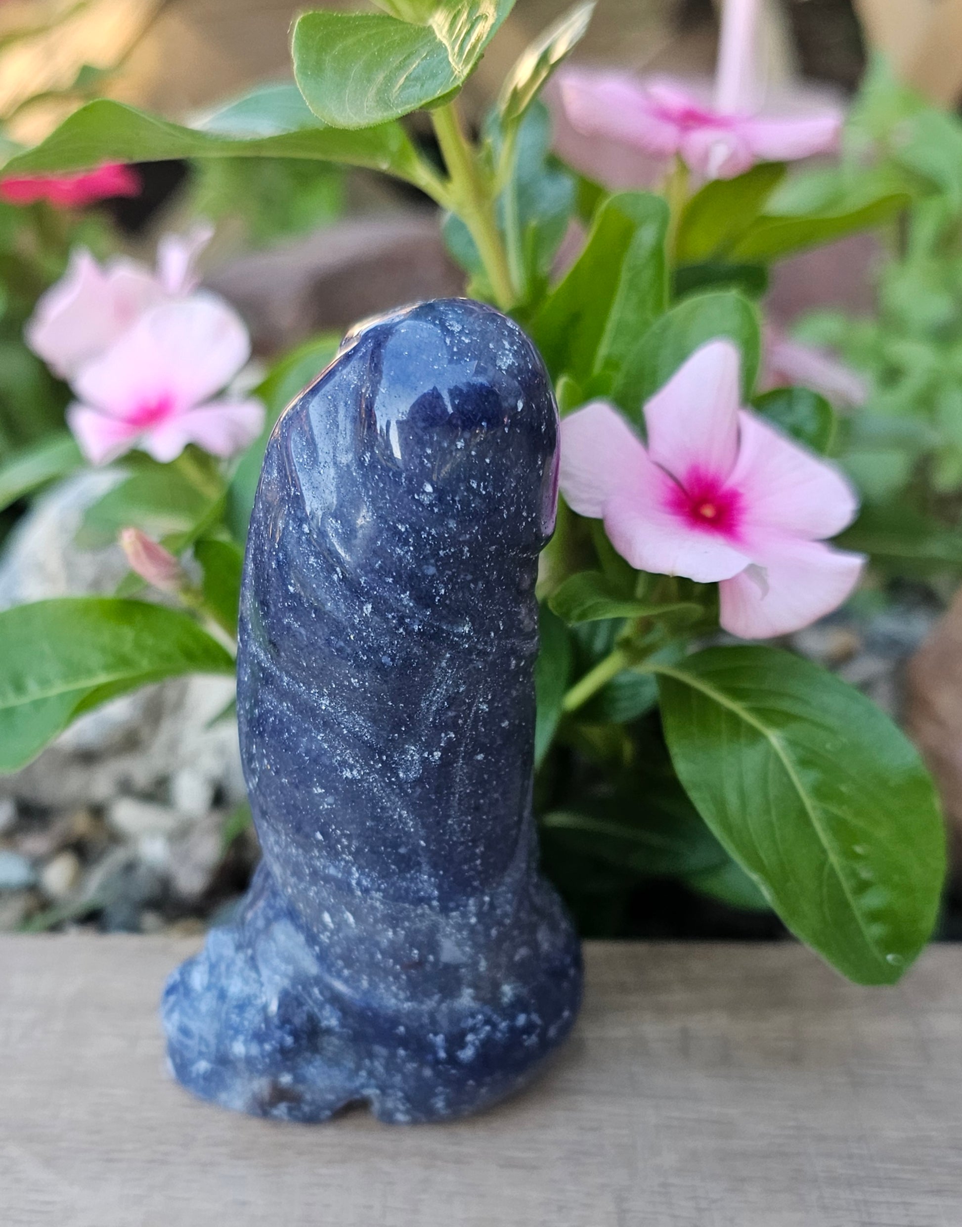 Sodalite Skull Carving   Crystal Skull