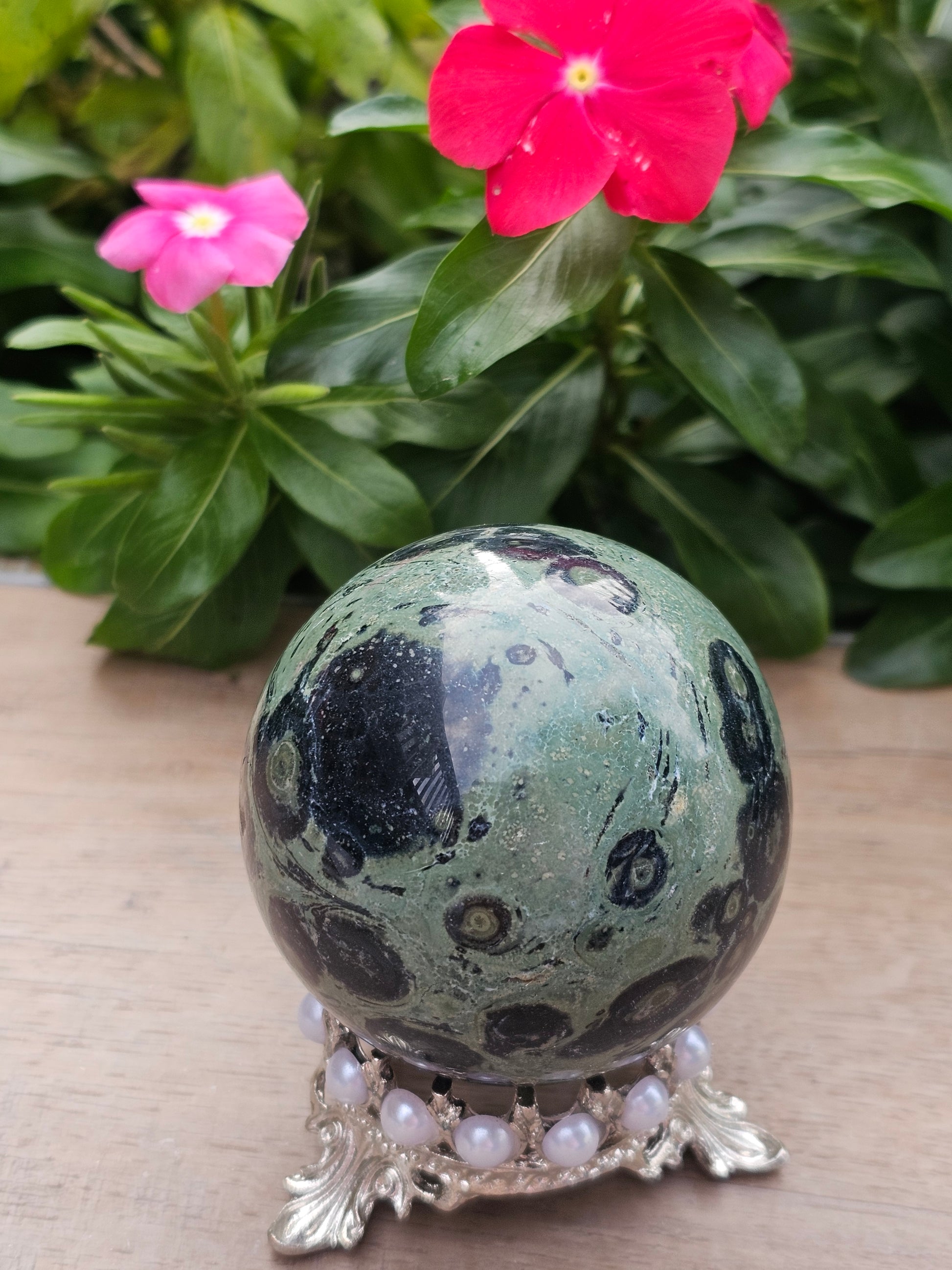 Kambaba Jasper Crystal Sphere 62mm - Polished Stone Ball