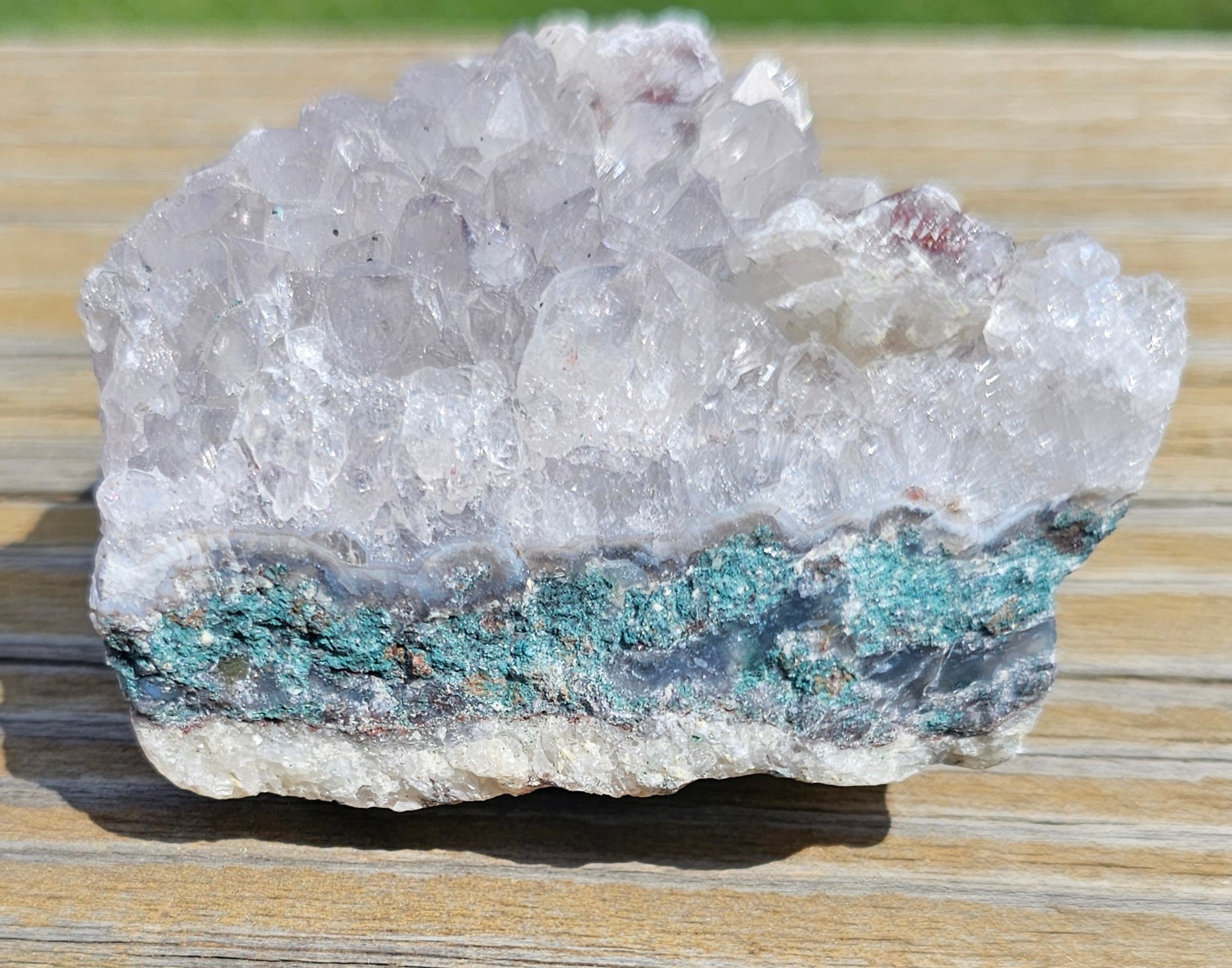 Amethyst with Quartz Raw Crystal Cluster