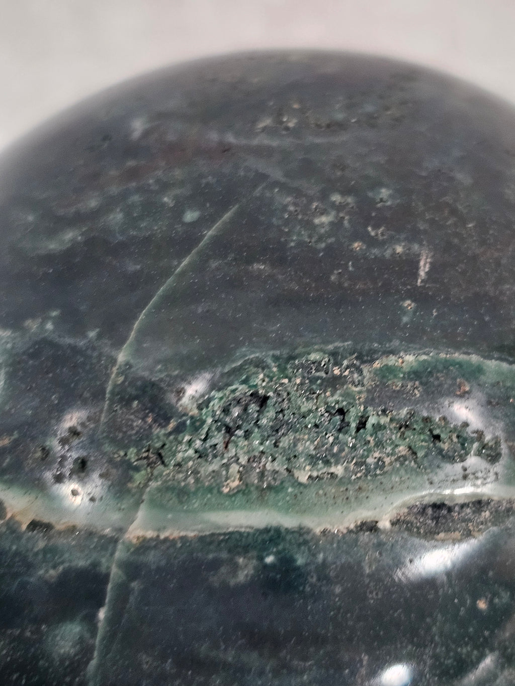 Moss Agate Crystal Sphere