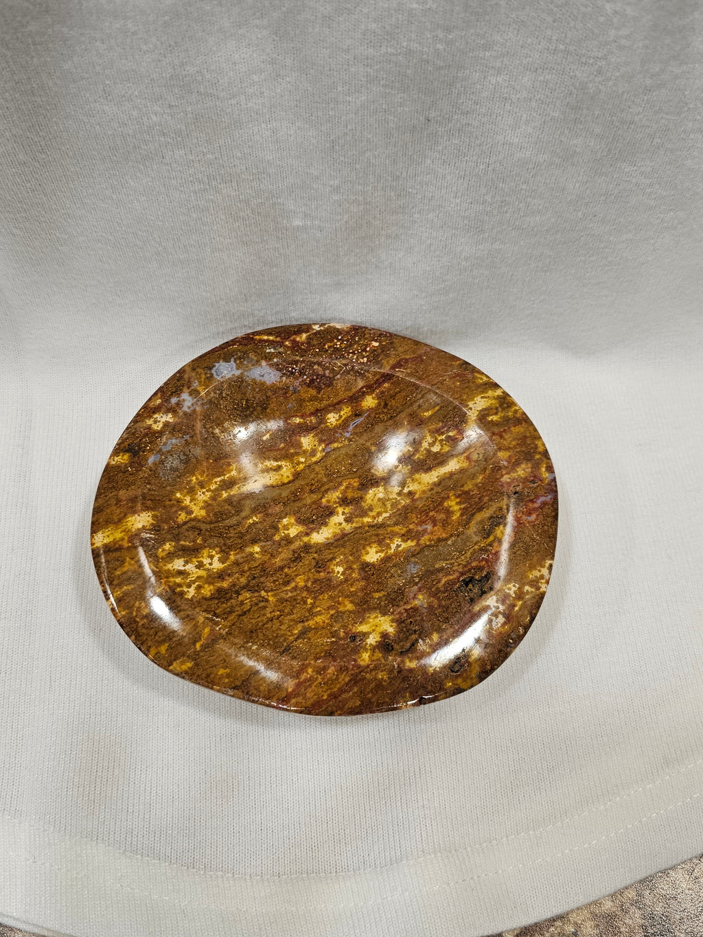 Ocean Jasper Crystal Bowl - 5" Natural Stone Dish