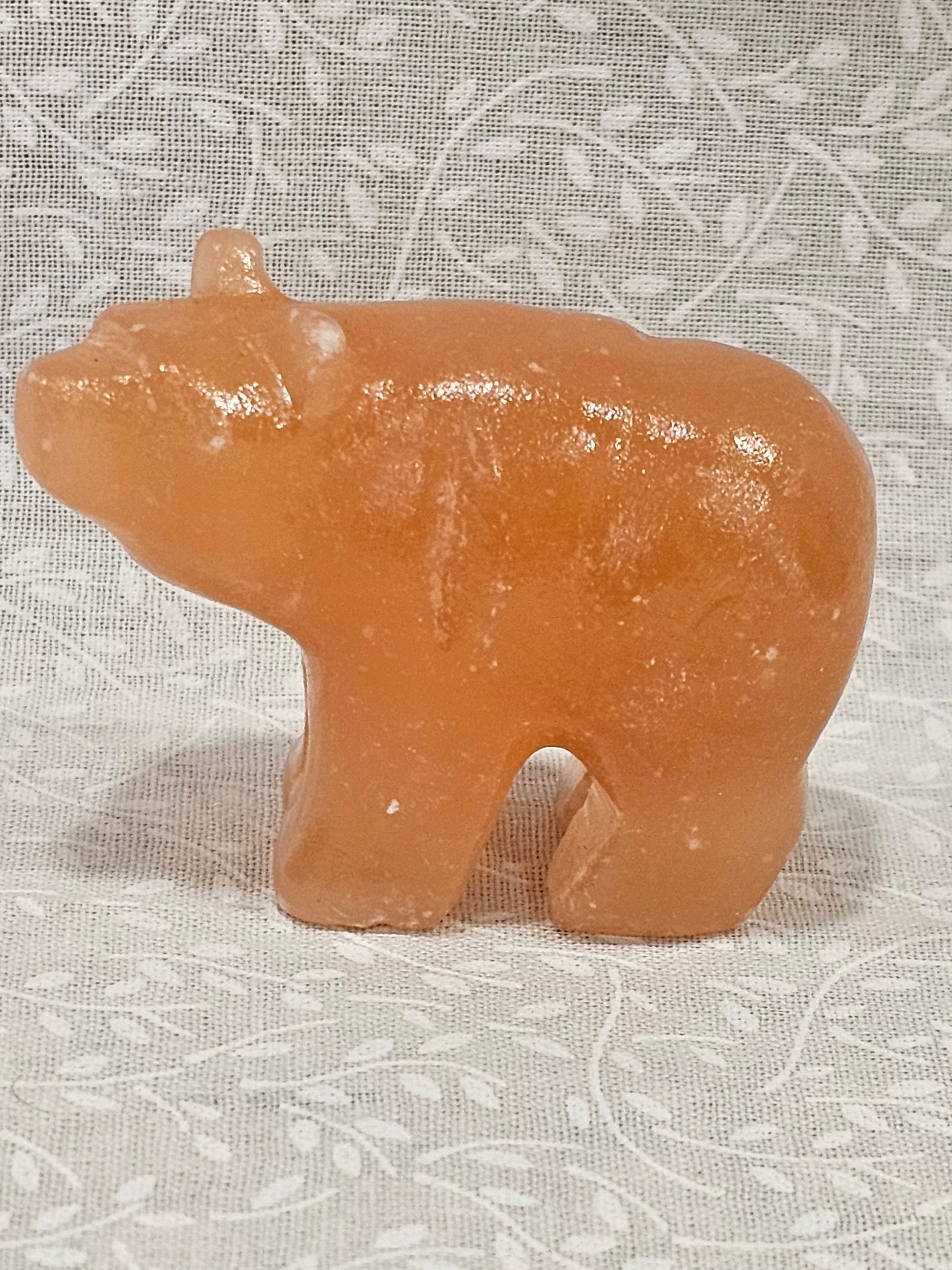 Orange Calcite Crystal Bear 2.25 Inch