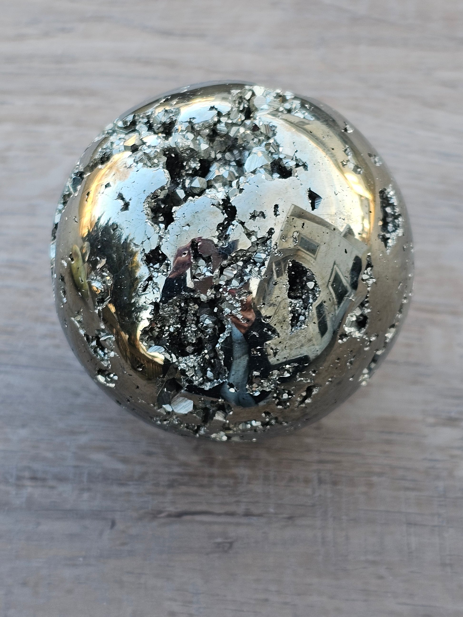Natural Pyrite Crystal 56mm - Fool's Gold Stone