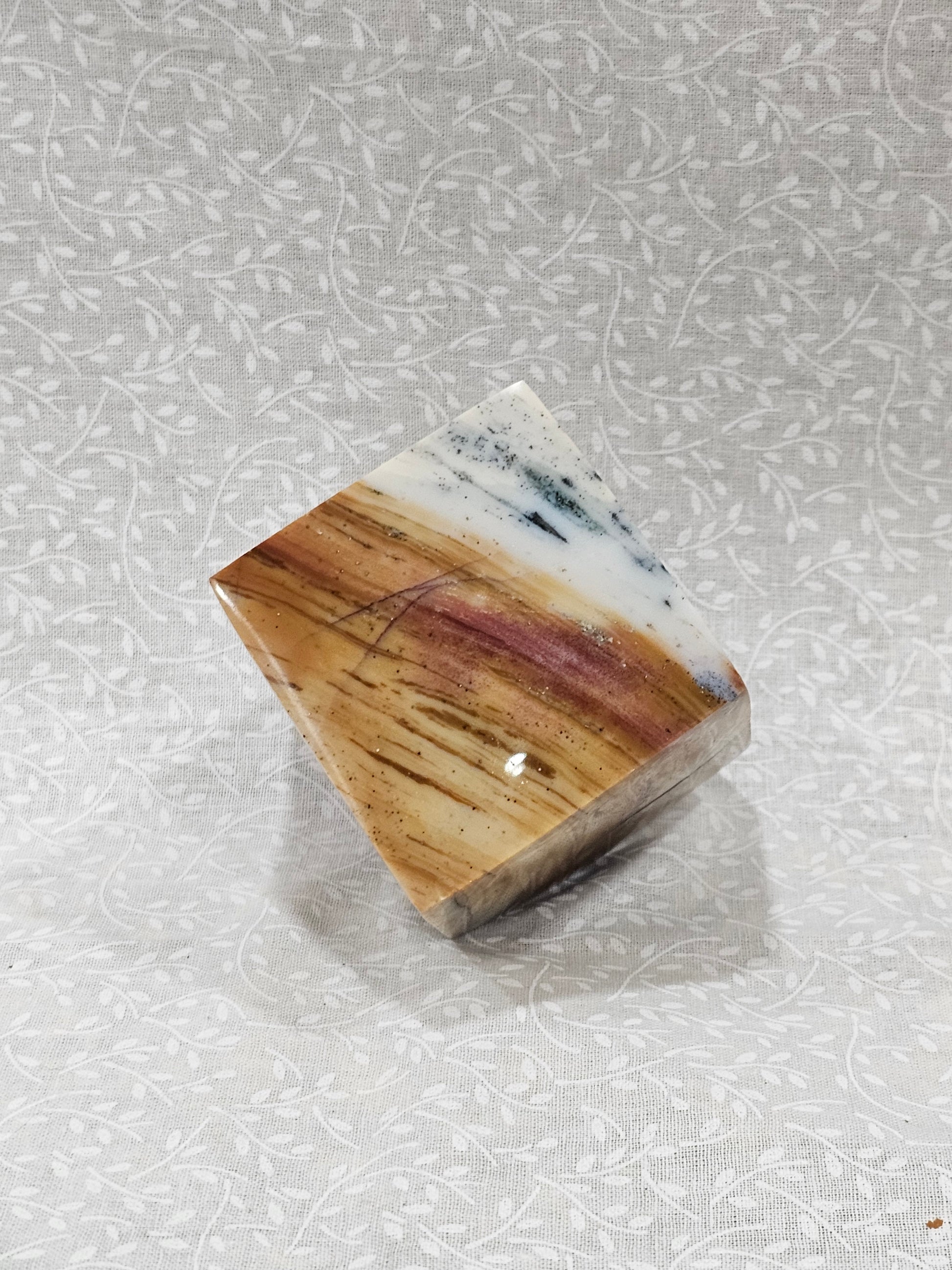 Ocean Jasper Crystal Cube 2.5 Inch