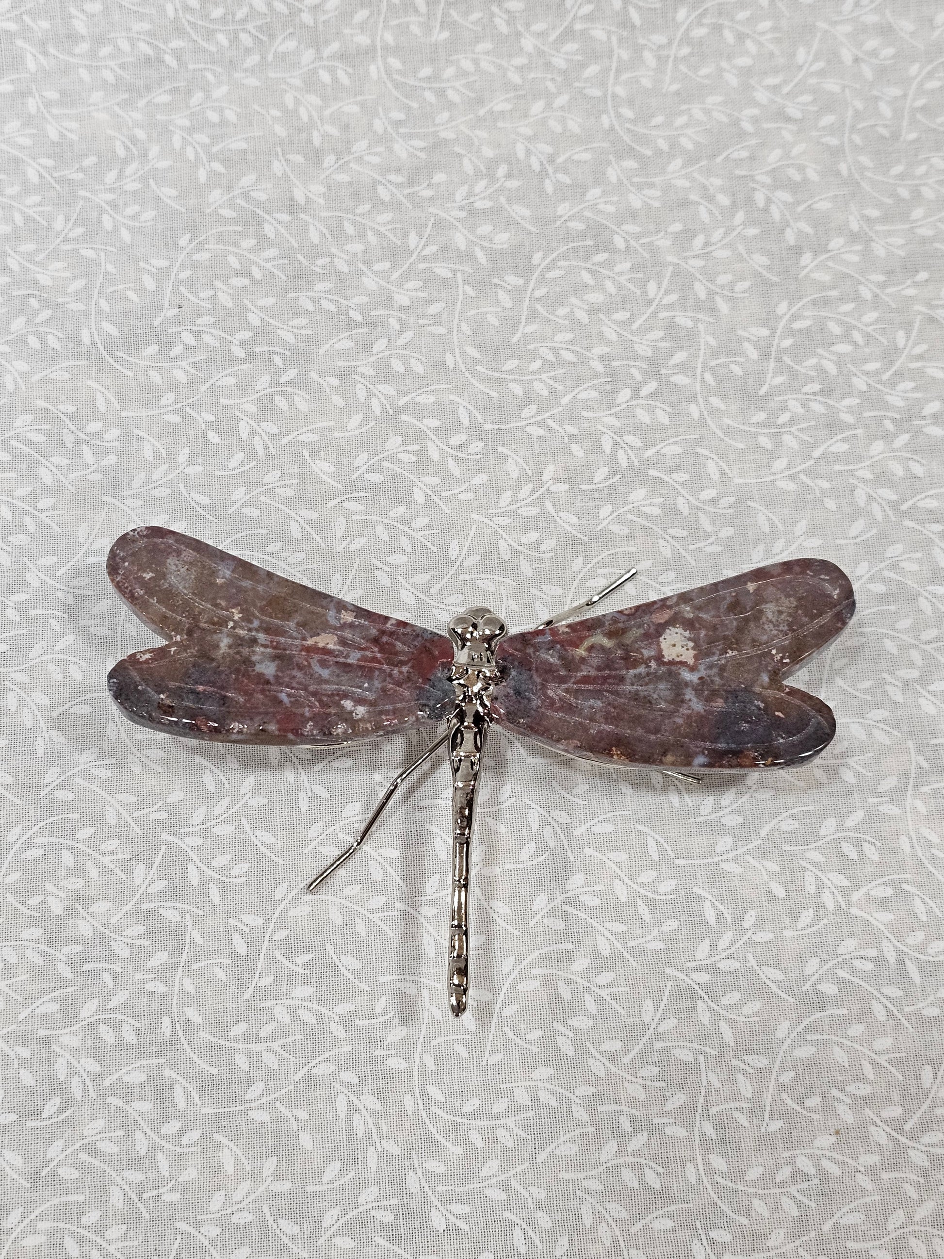 Jasper Crystal Dragonfly