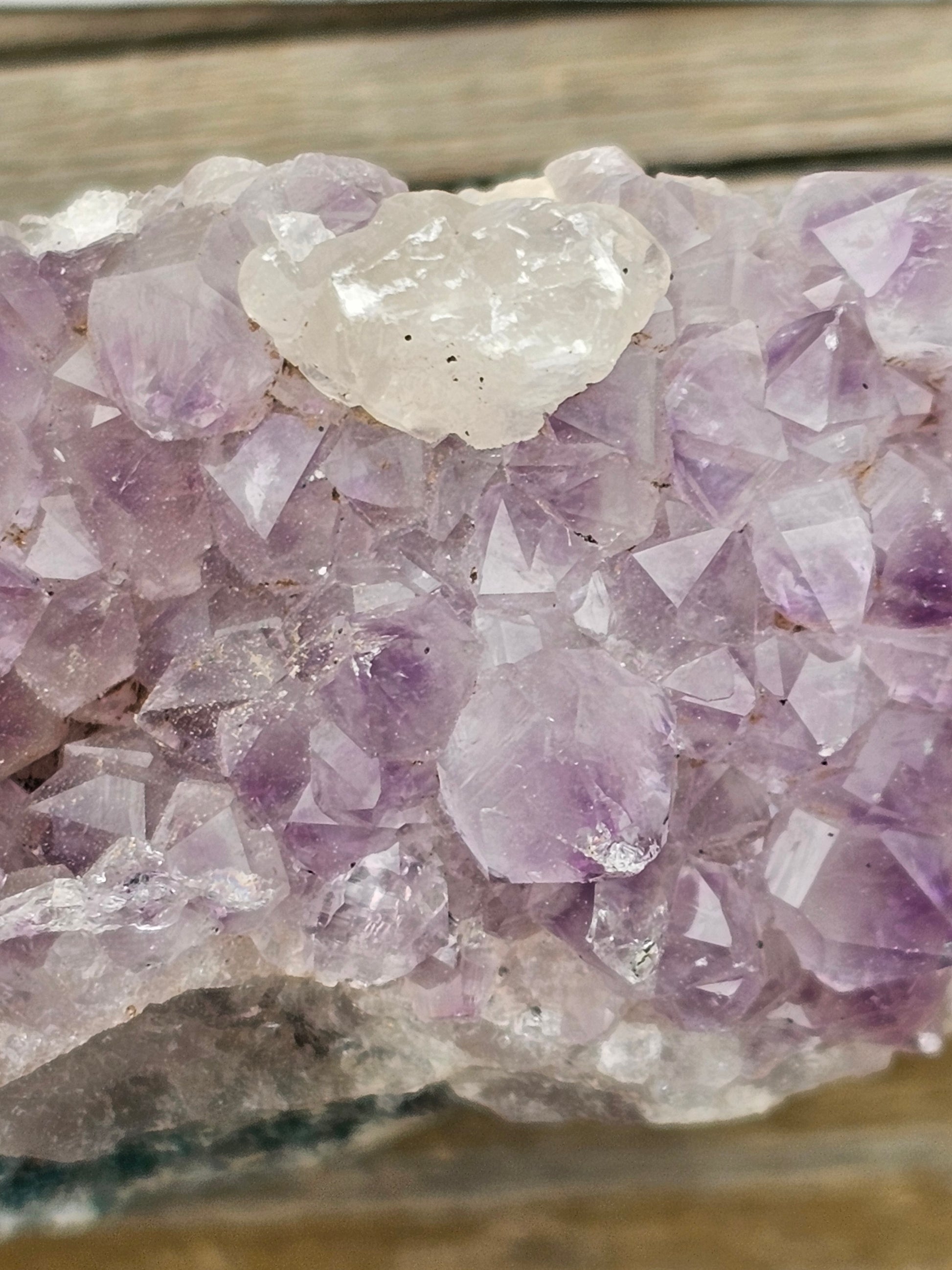 Amethyst with Quartz Raw Crystal Cluster