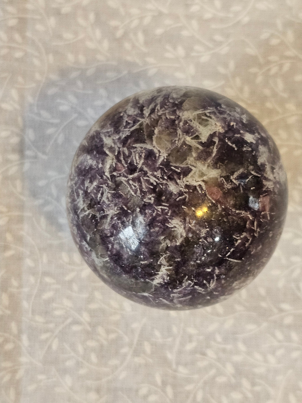Lepidolite Crystal Sphere 65mm