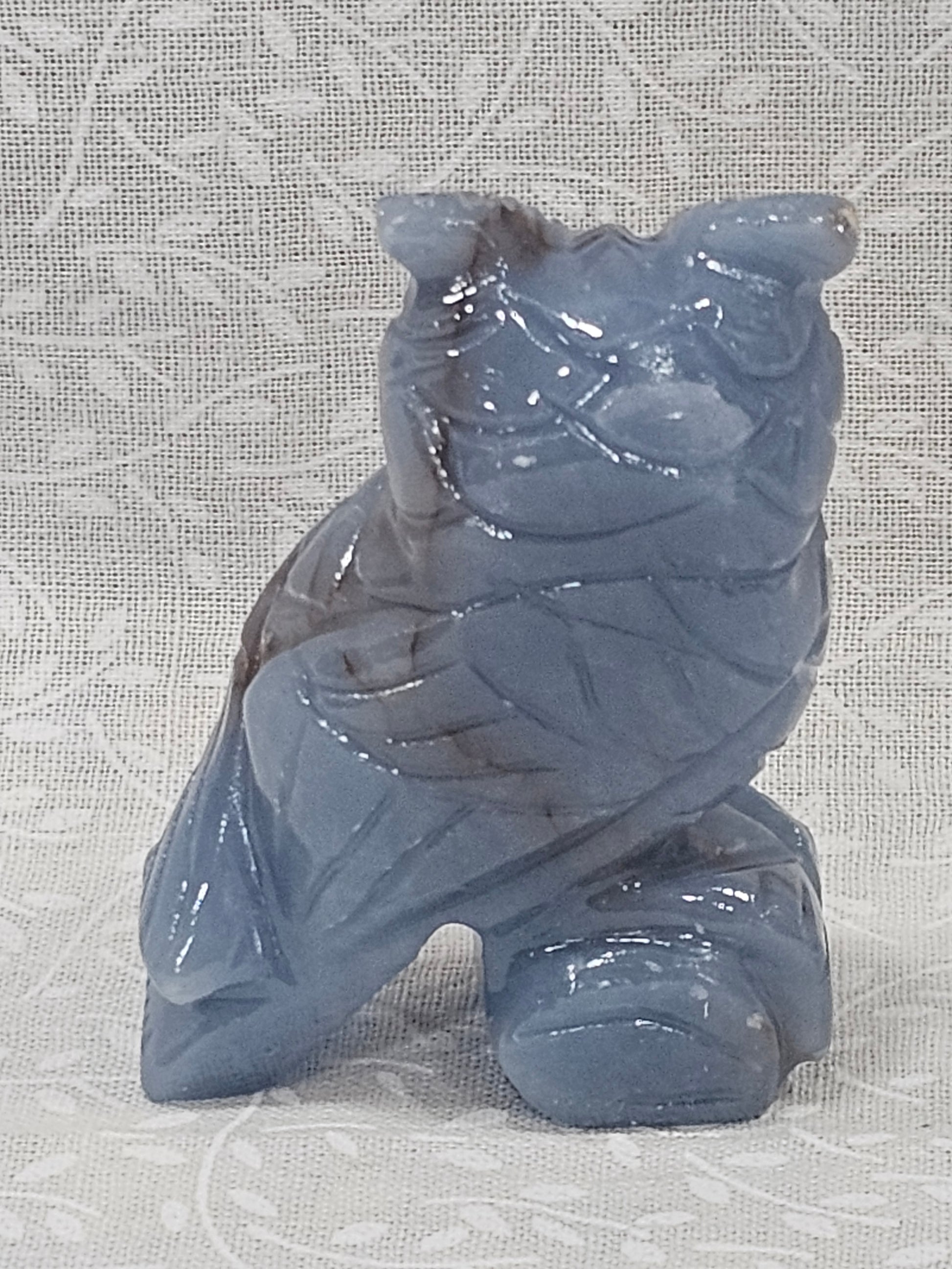 Angelite Crystal Owl