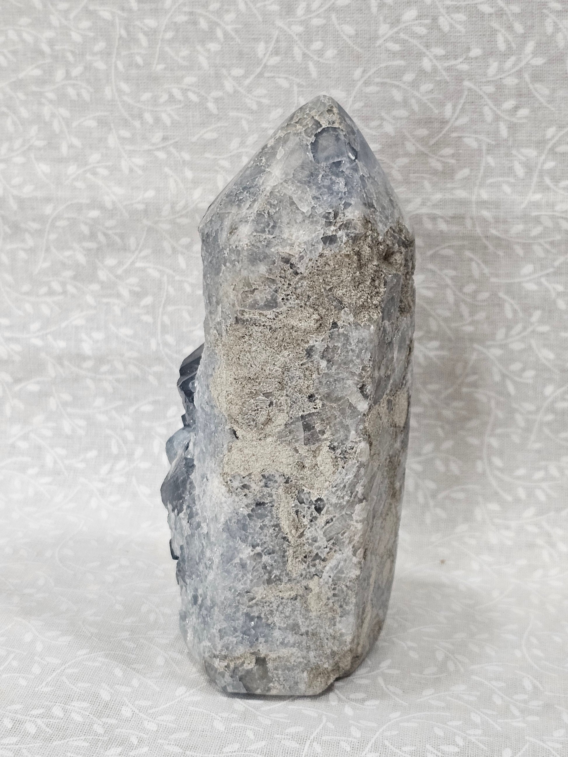 Celestite Raw Crystal Cluster Tower