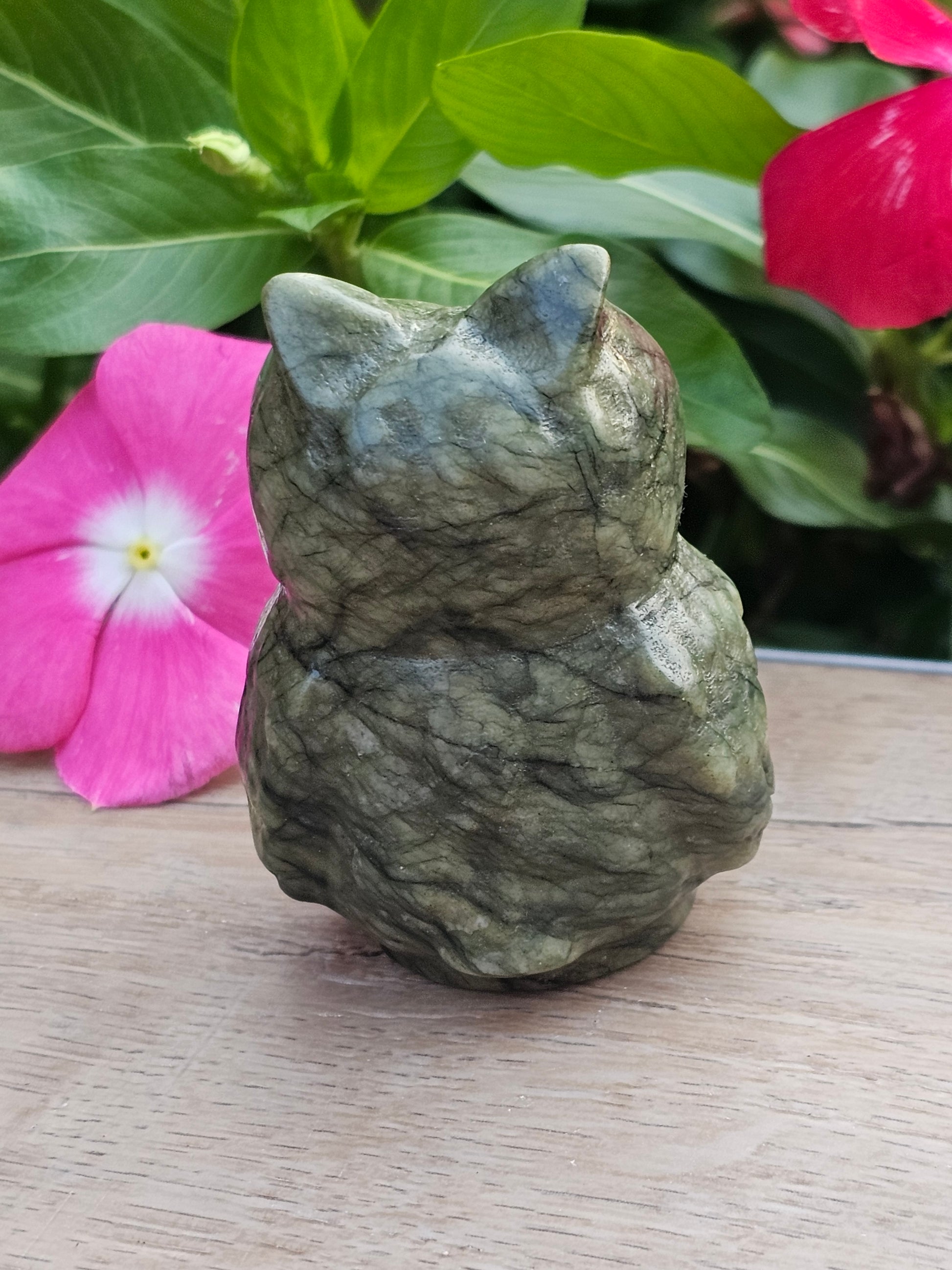 Serpentine Crystal Owl