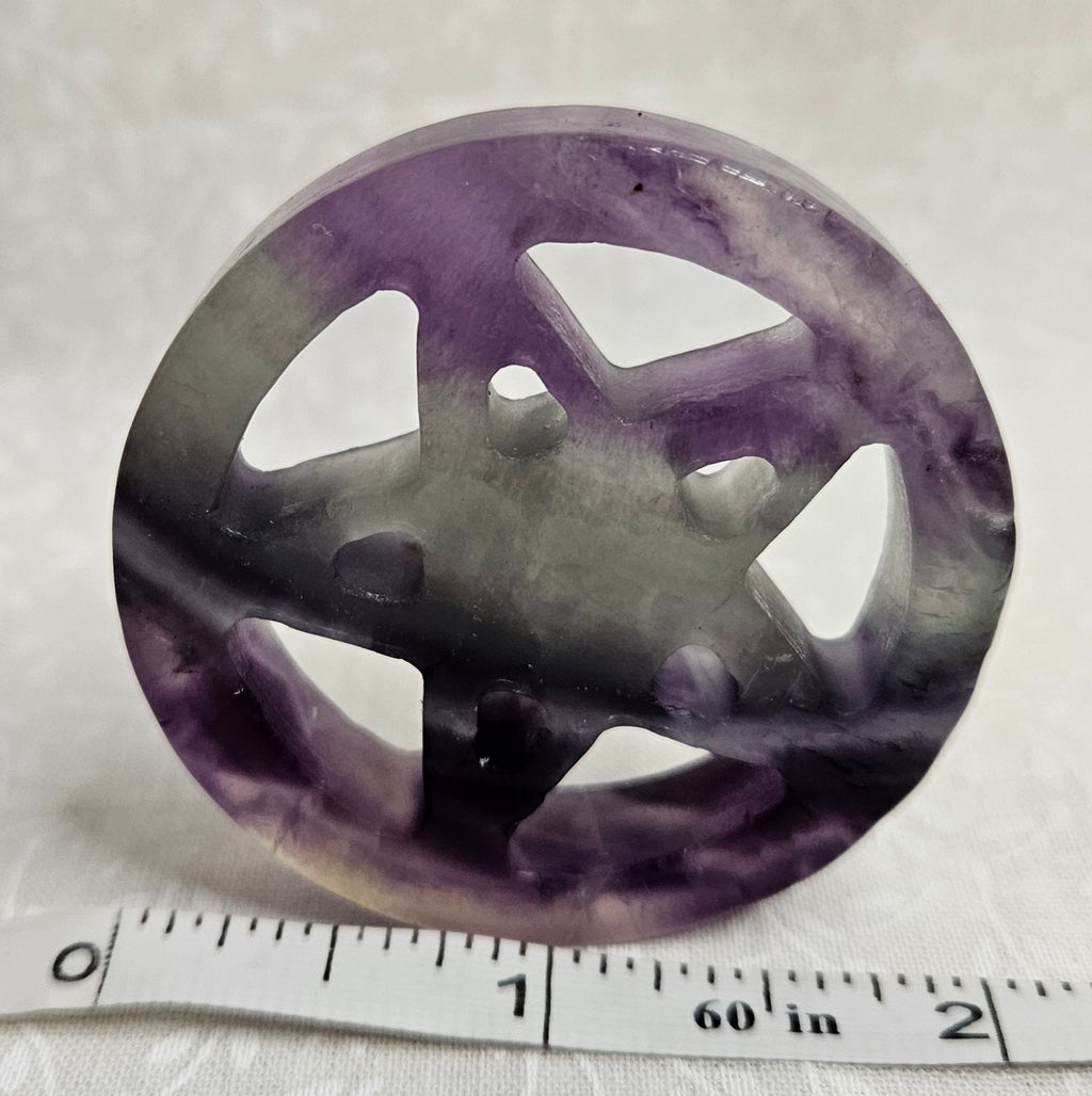 Fluorite Crystal Pentacle 14 Ounces