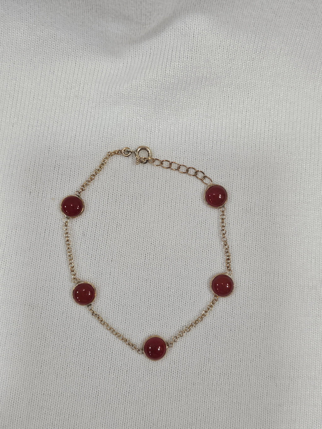 Natural Carnelian Bracelet 7.5" Adjustable to 8" - Healing Crystal Gemstone Jewelry