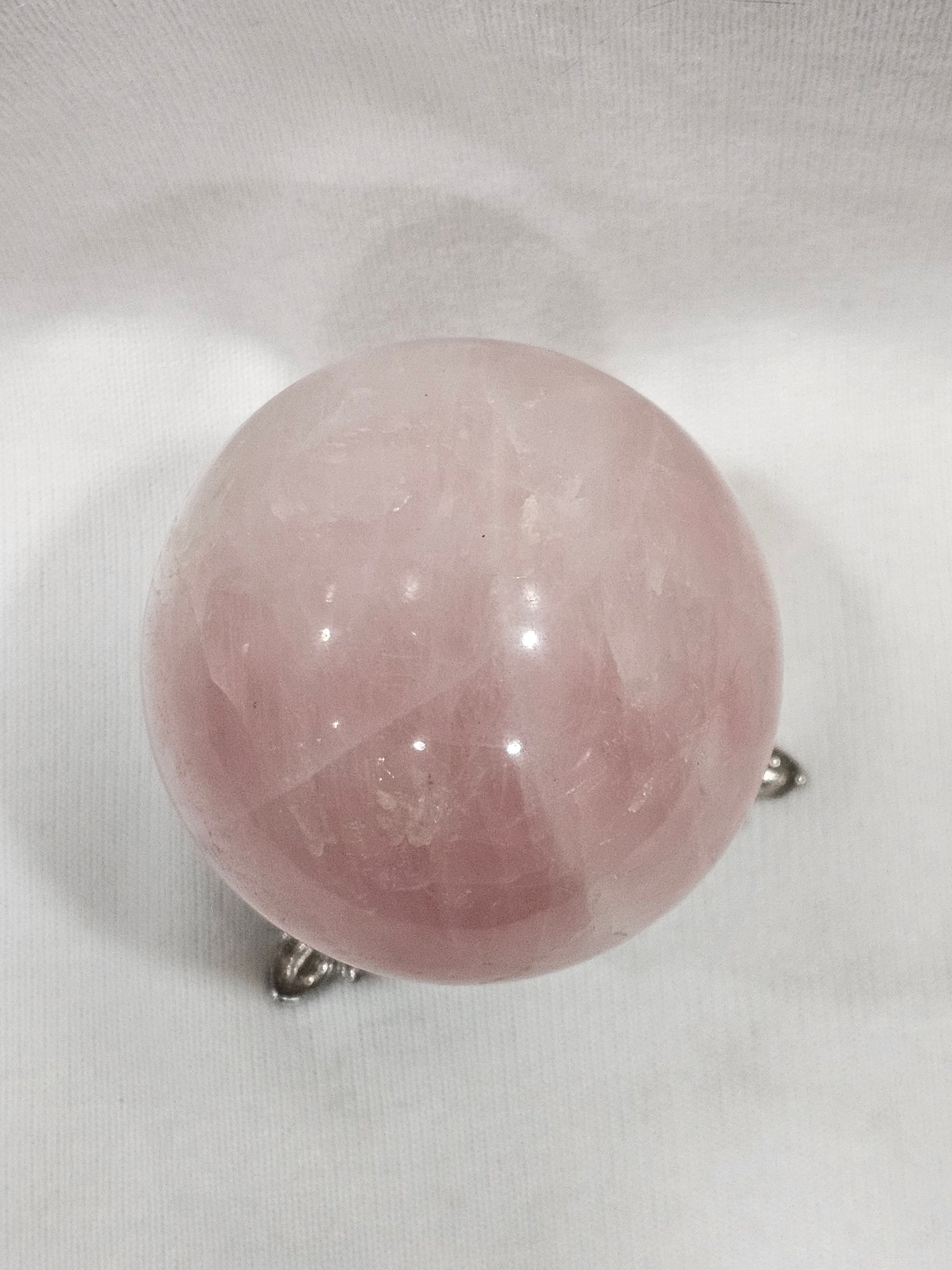 Pink Quartz Crystal Sphere 61mm