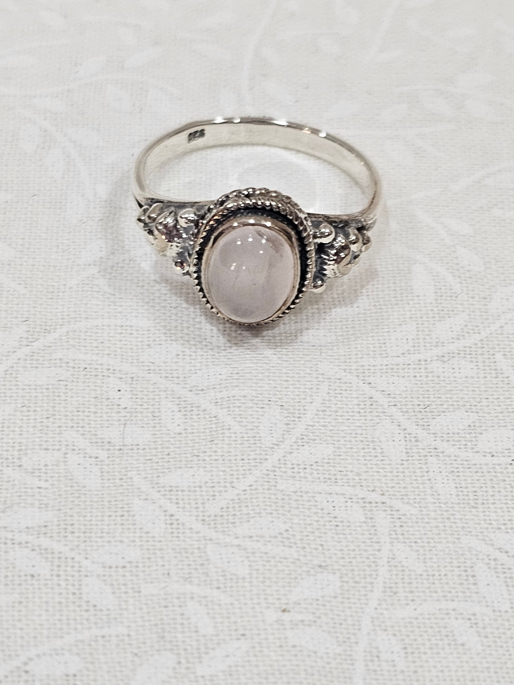 Sterling Silver Moonstone Gemstone Ring 8