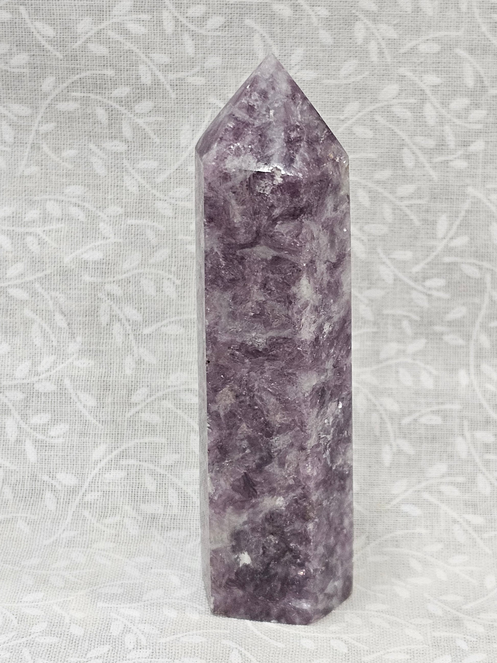 Lepidolite Crystal Tower