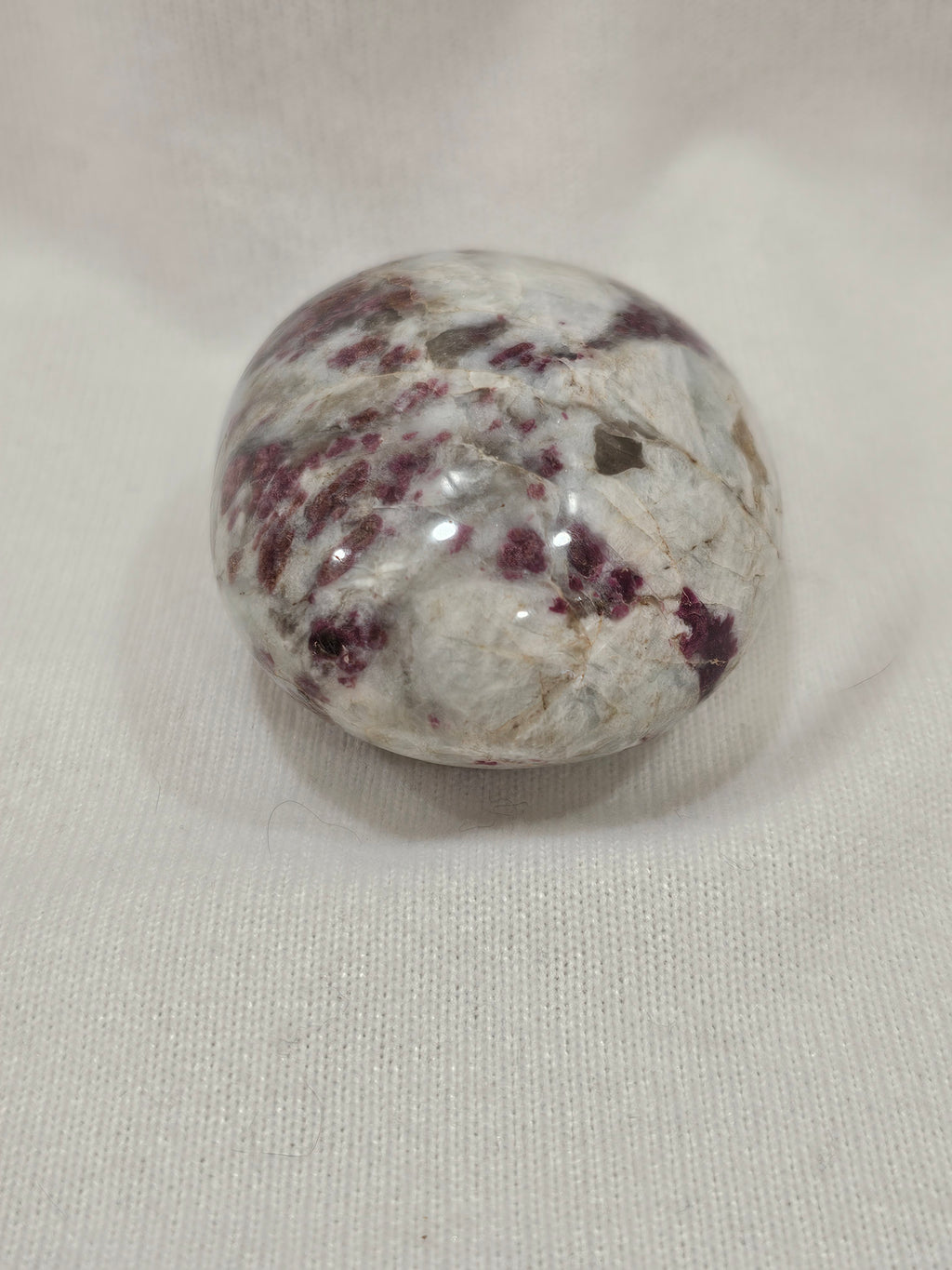 Rubellite Tourmaline Palm Stone 2¾" × 2"