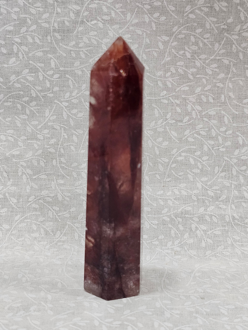 Fire Quartz Crystal Tower