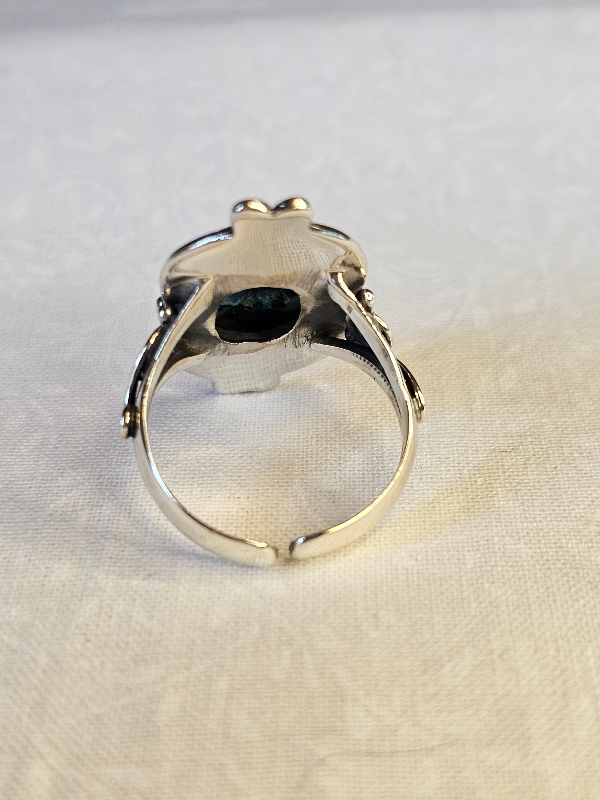 Sleeping Beauty Turquoise Sterling Silver Ring - Size 8