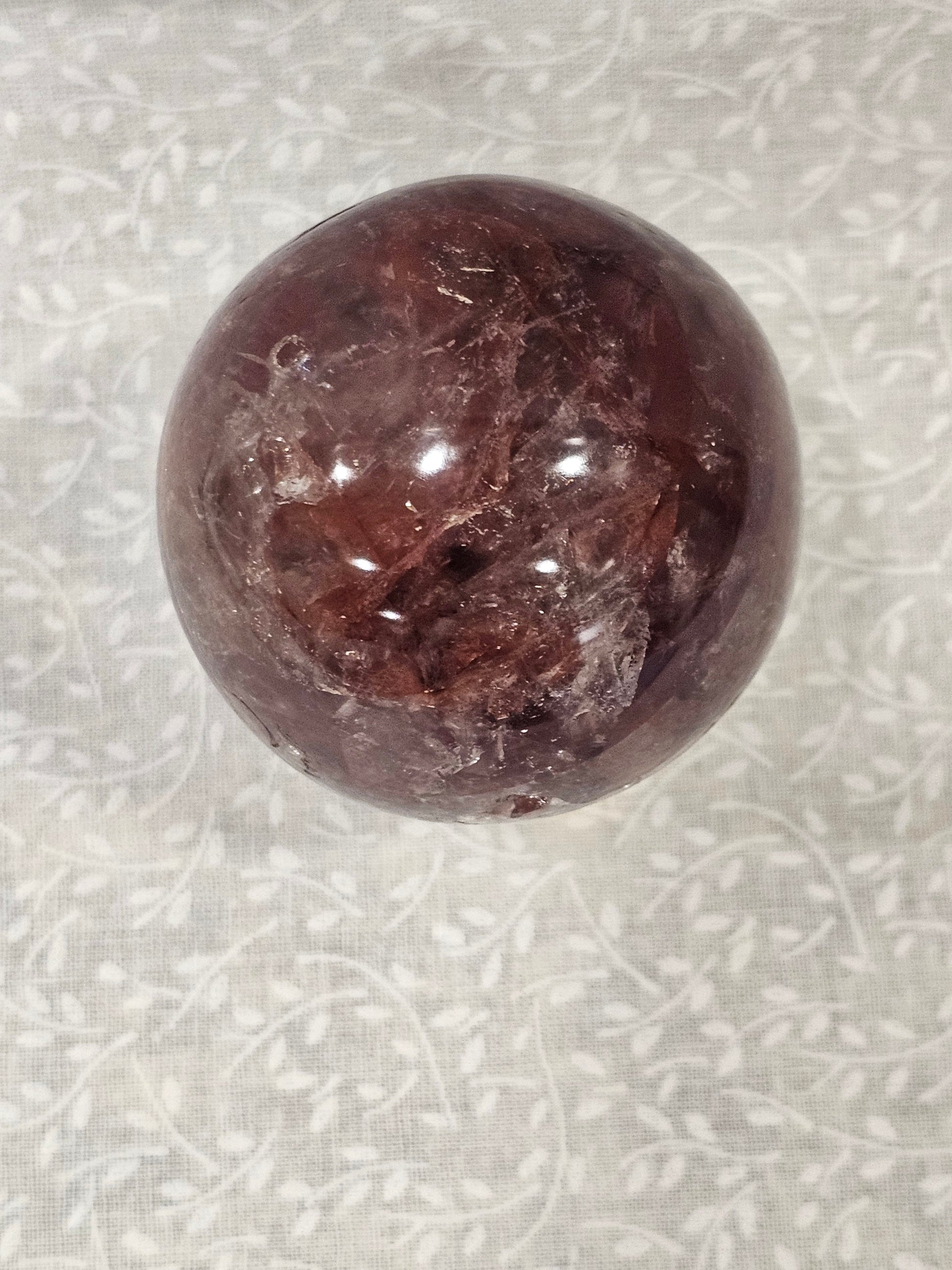 Fire Quartz Crystal Sphere