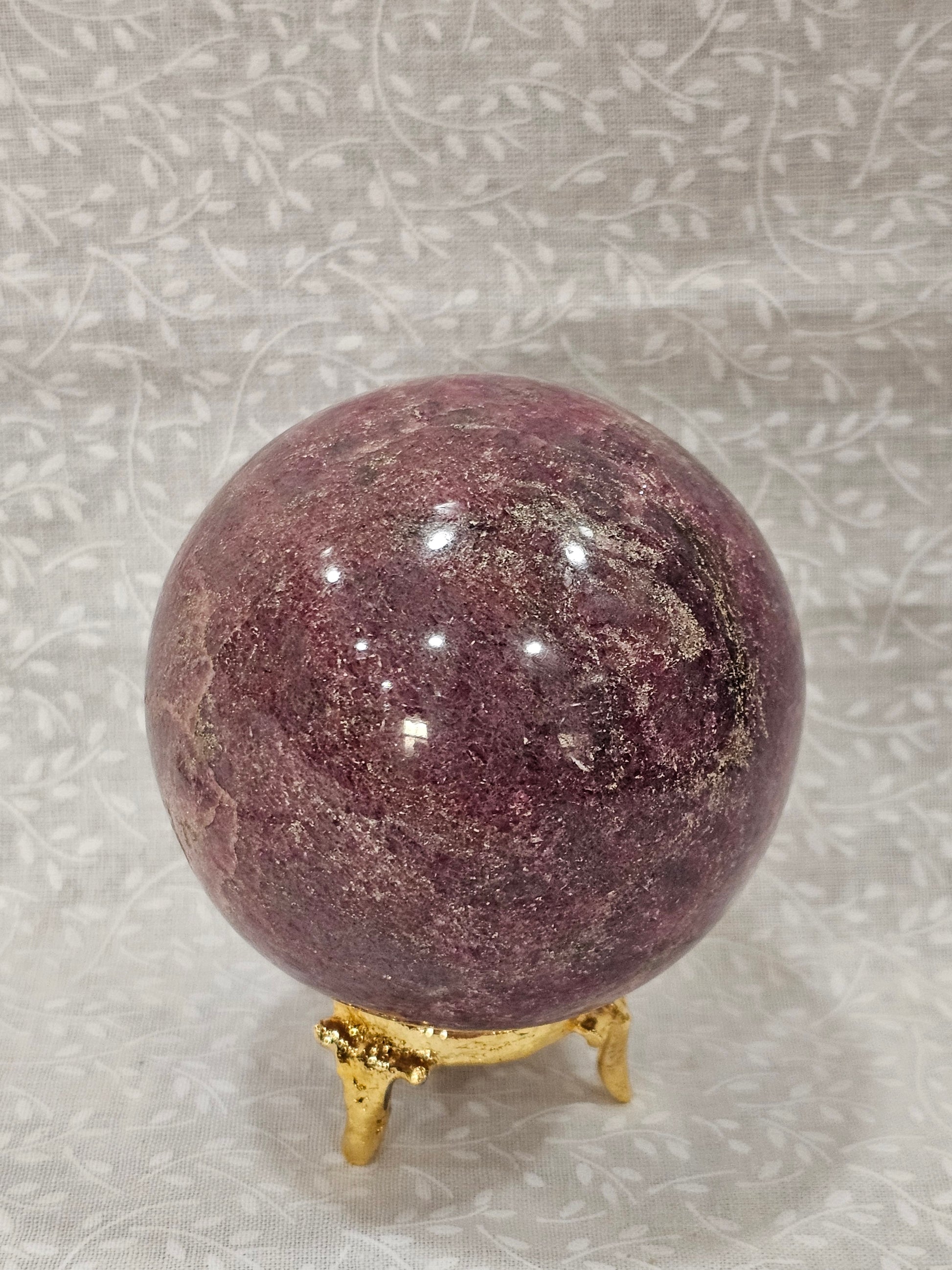 Rhodenite Crystal Sphere