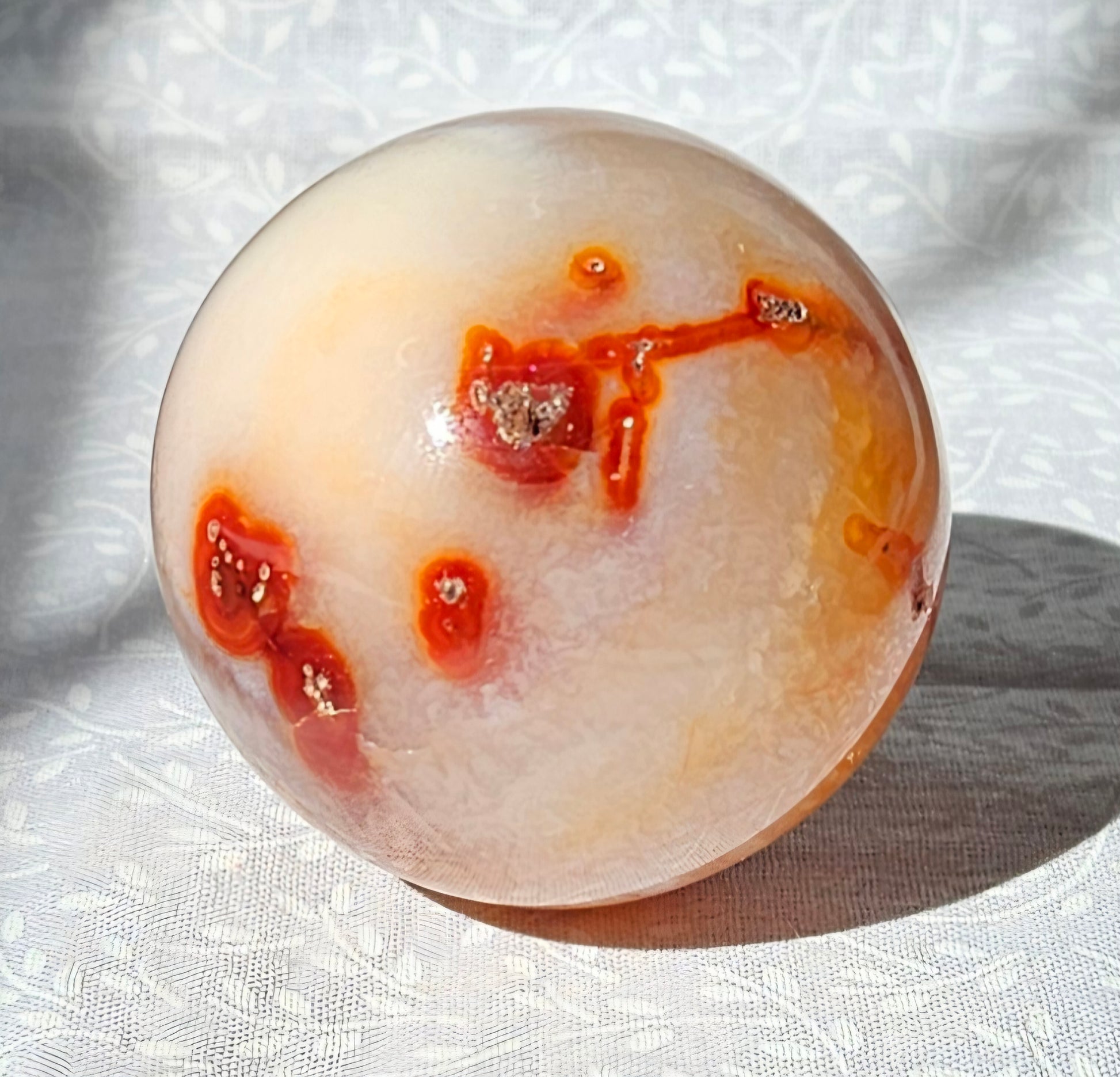 Carnelian Crystal Sphere