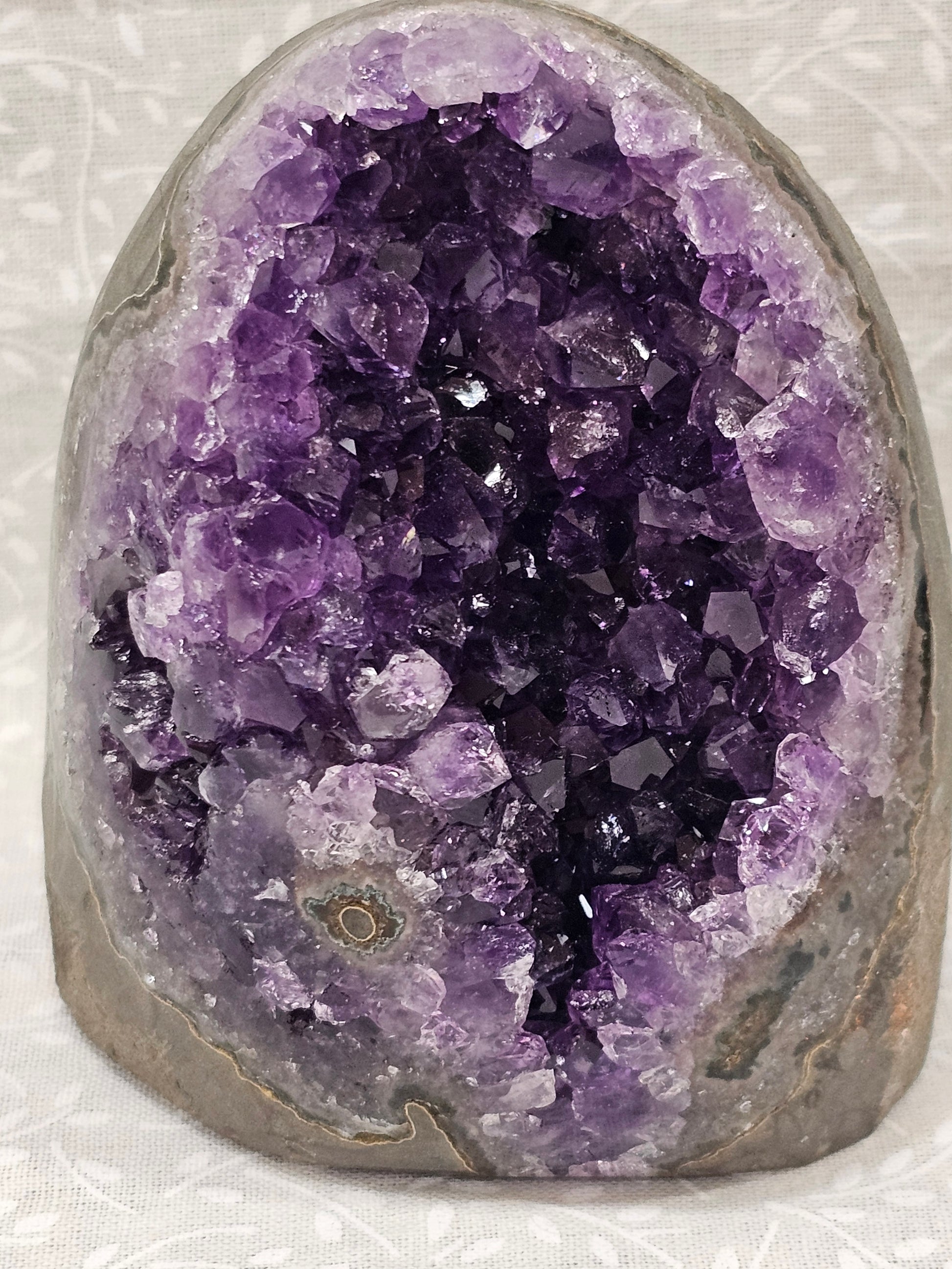 Amethyst Raw Crystal Cut Base