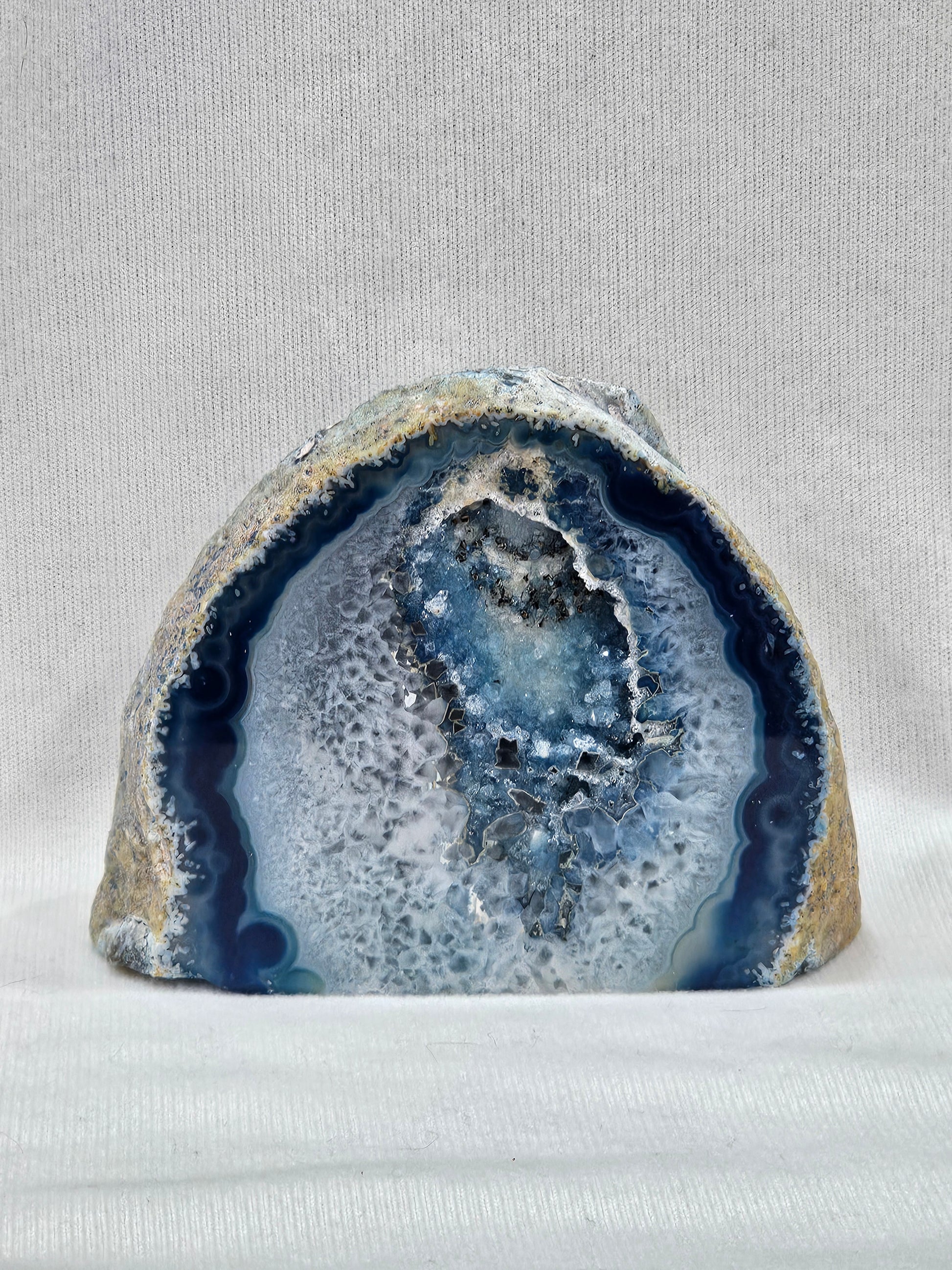 Blue Agate Crystal Free Form  Brazil