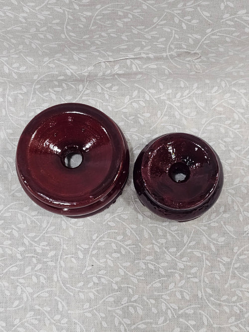 2 Wood Crystal Sphere Holders